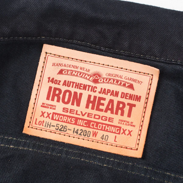 Iron Heart 14oz Selvedge Denim Modified Type III Jacket - Black Overdyed / IH-526J-142OD - Image 8