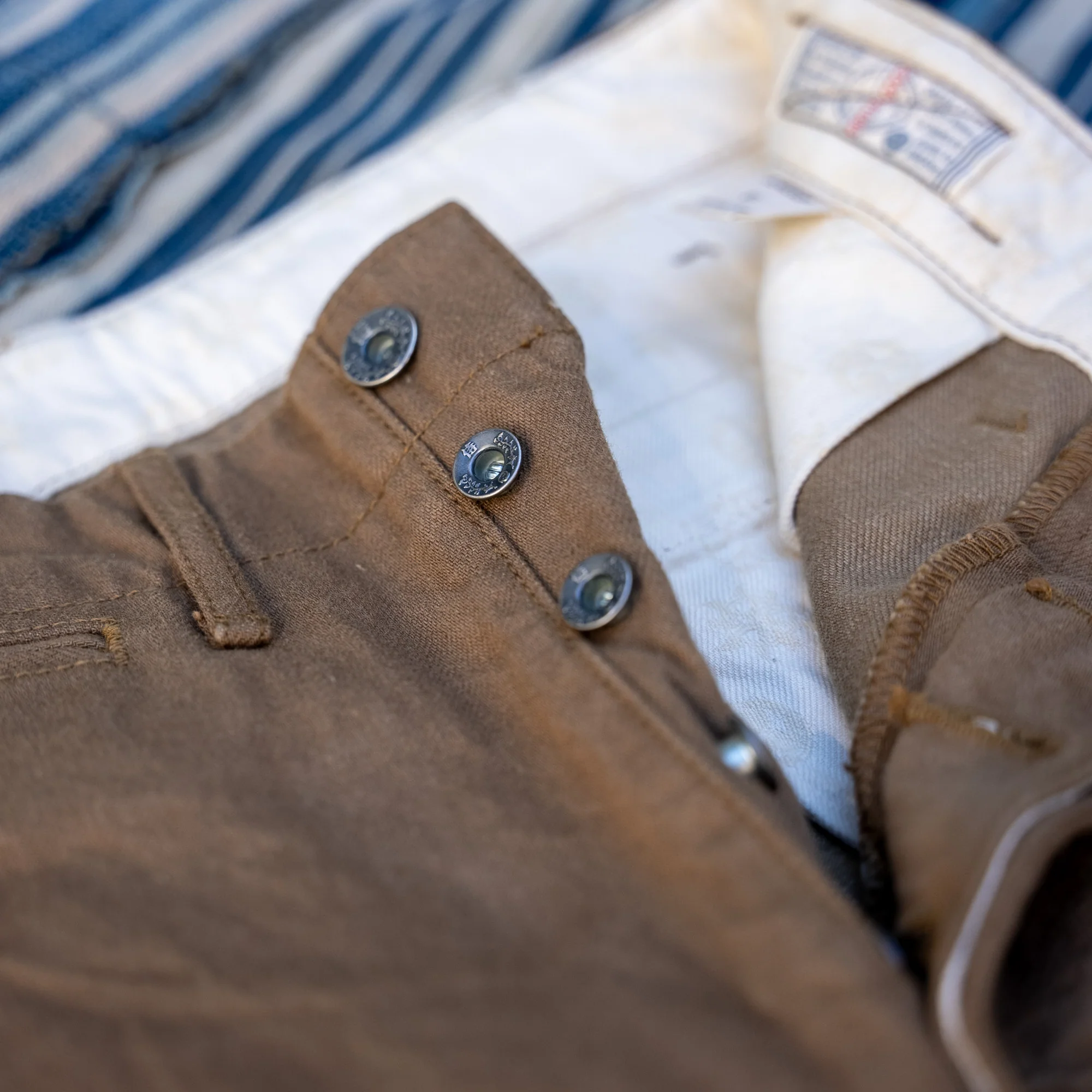 Samurai 15oz Heavy Selvedge Chino - Slim Straight / Khaki - Image 4