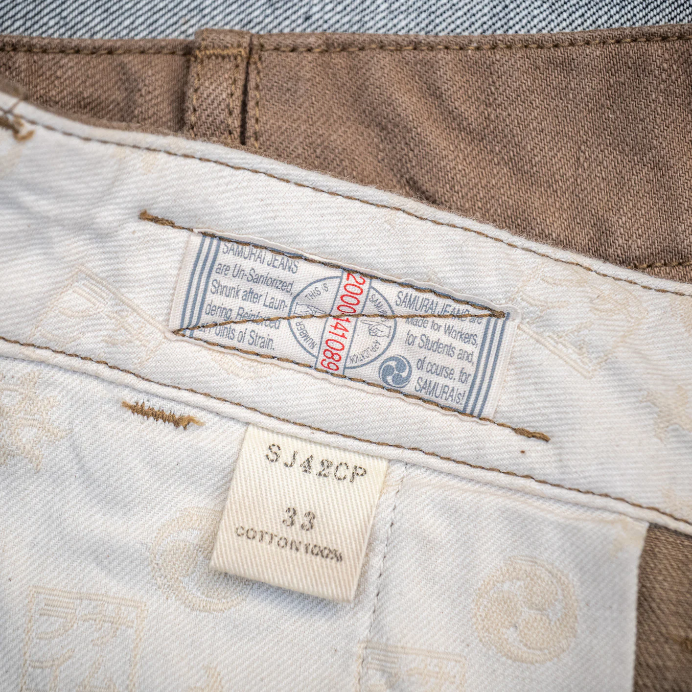 Samurai 15oz Heavy Selvedge Chino - Slim Straight / Khaki - Image 7