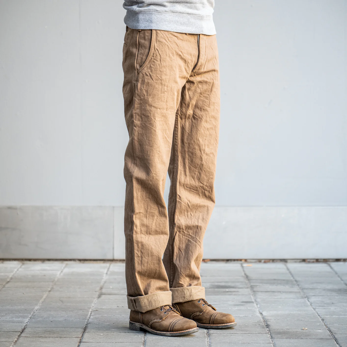 Samurai 15oz Heavy Selvedge Chino - Slim Straight / Khaki - Image 9