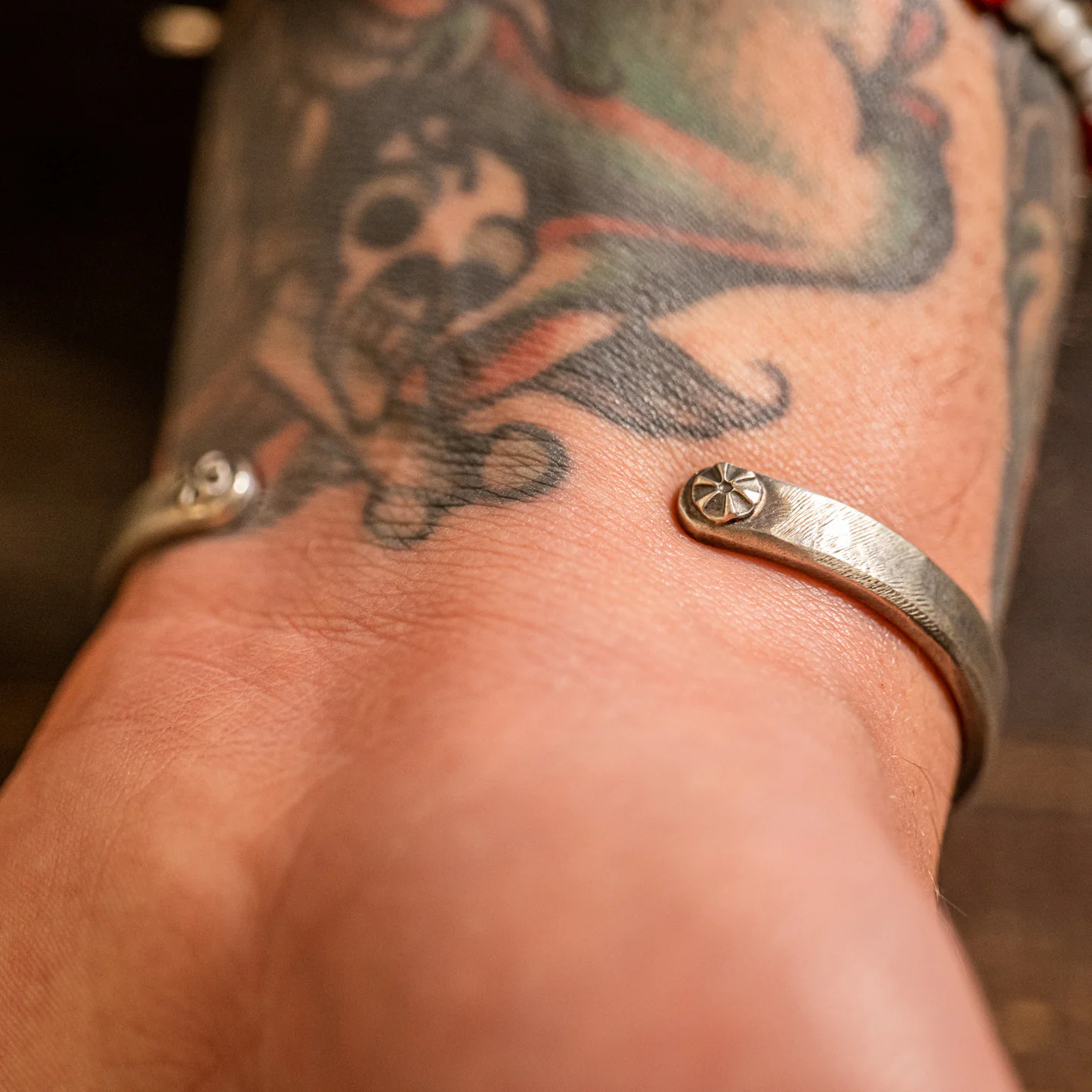 877 Workshop Western Bangle – 925 Sterling Silver - Image 3