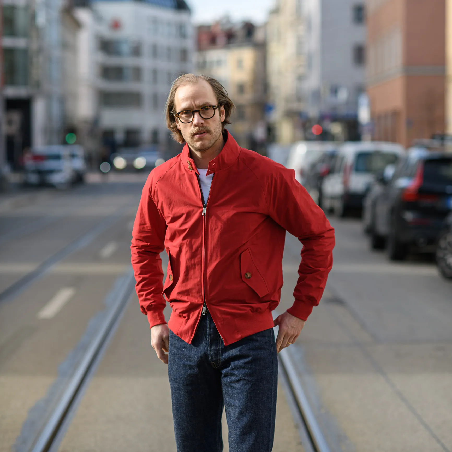 Baracuta G9 Harrington Jacket – Chili Pepper Red - Image 3