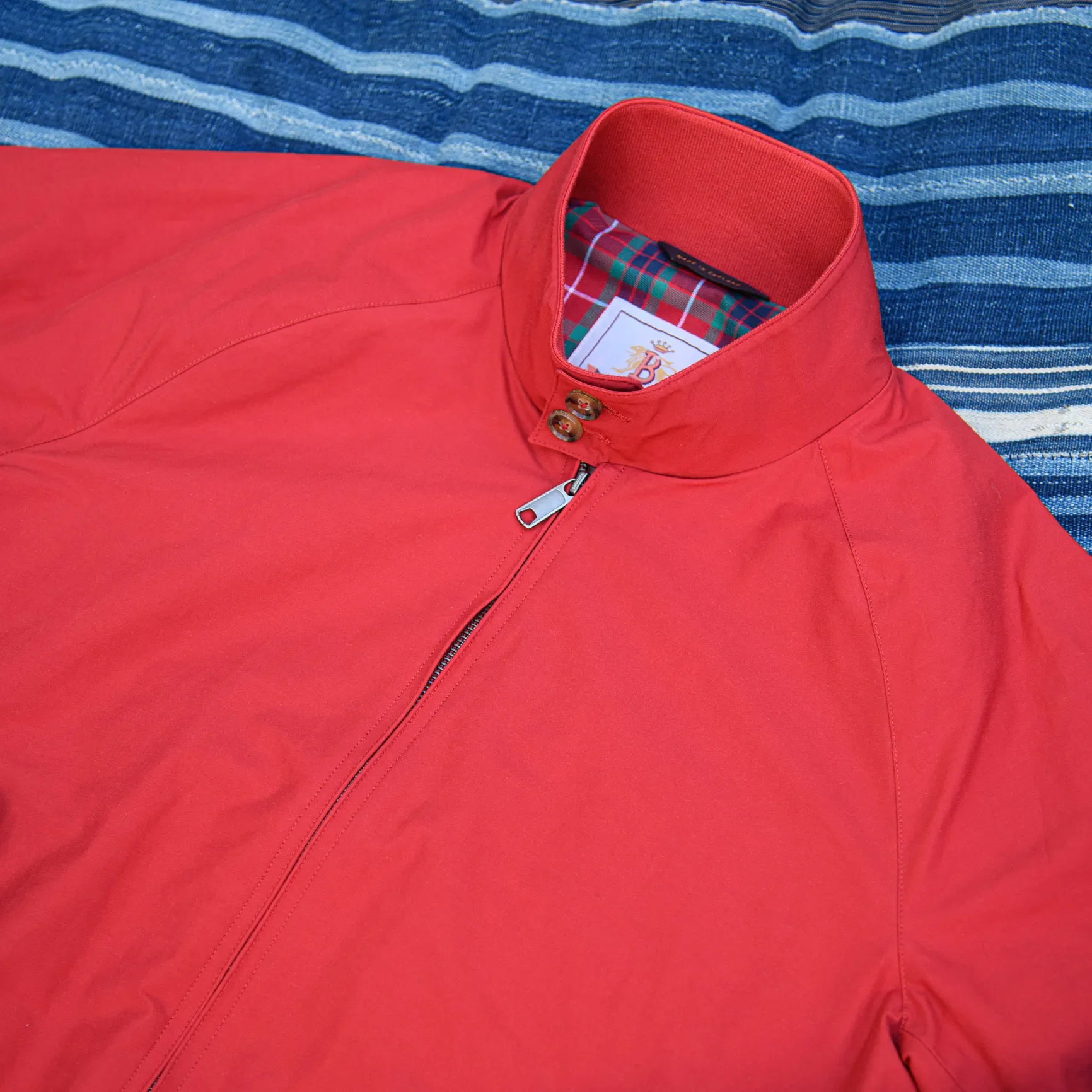 Baracuta G9 Harrington Jacket – Chili Pepper Red - Image 4