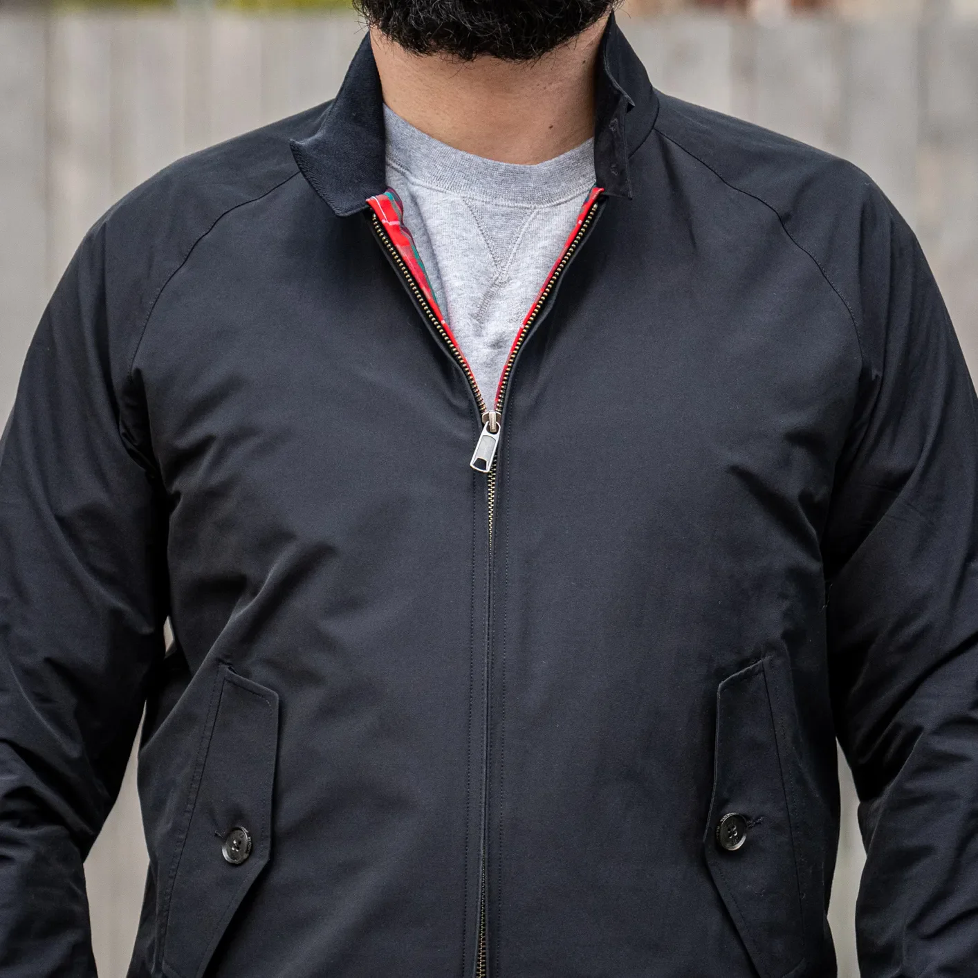 Baracuta G9 Harrington Jacket - Dark Navy - Image 4