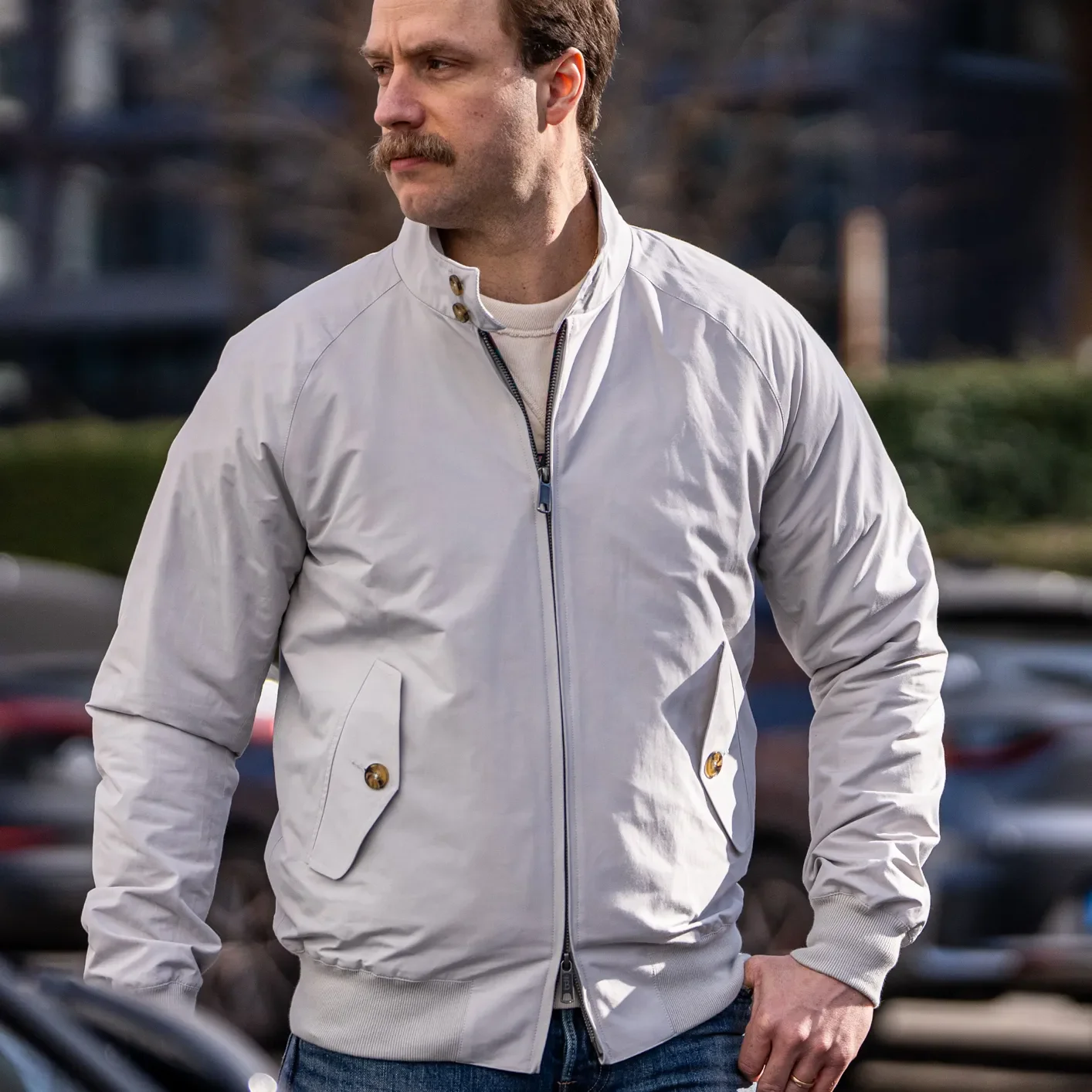 Baracuta G9 Harrington Jacket – Mist - Image 6