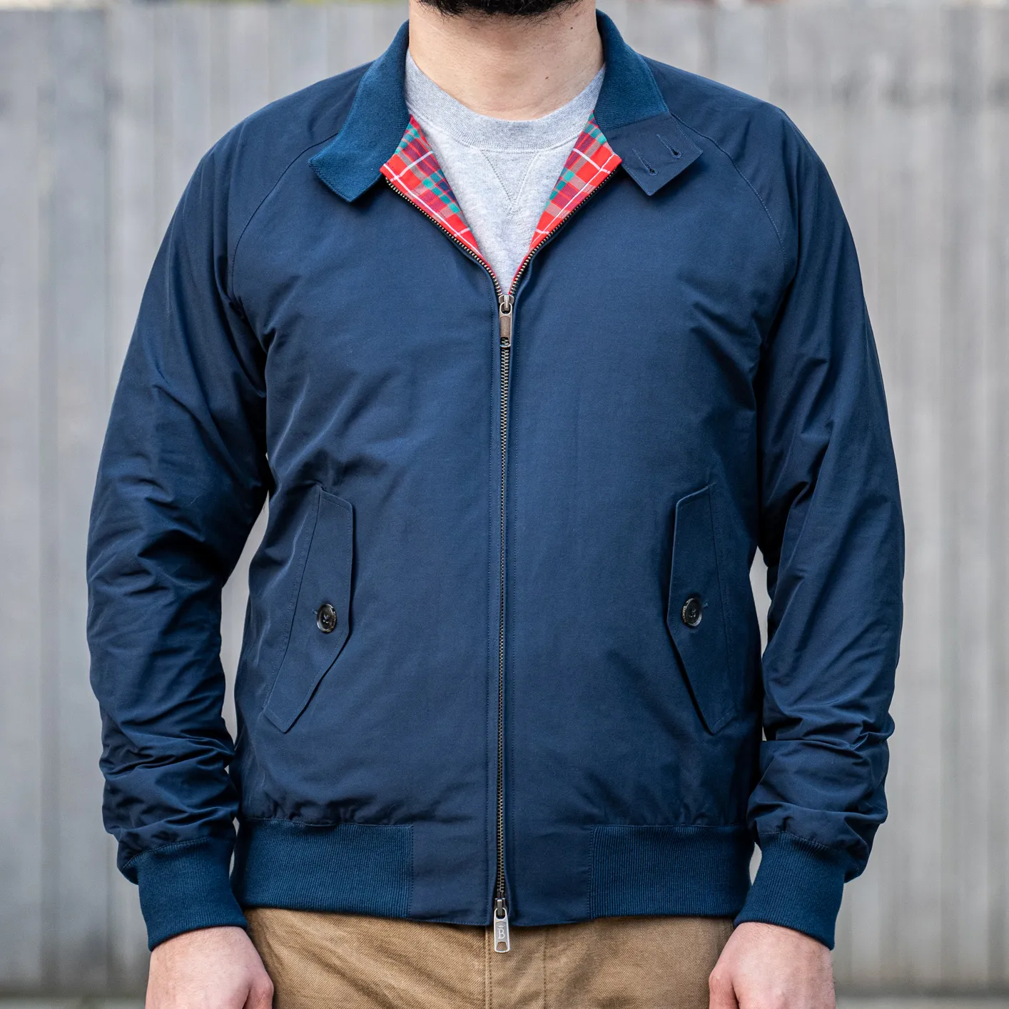 Baracuta G9 Harrington Jacket - Navy - Image 3