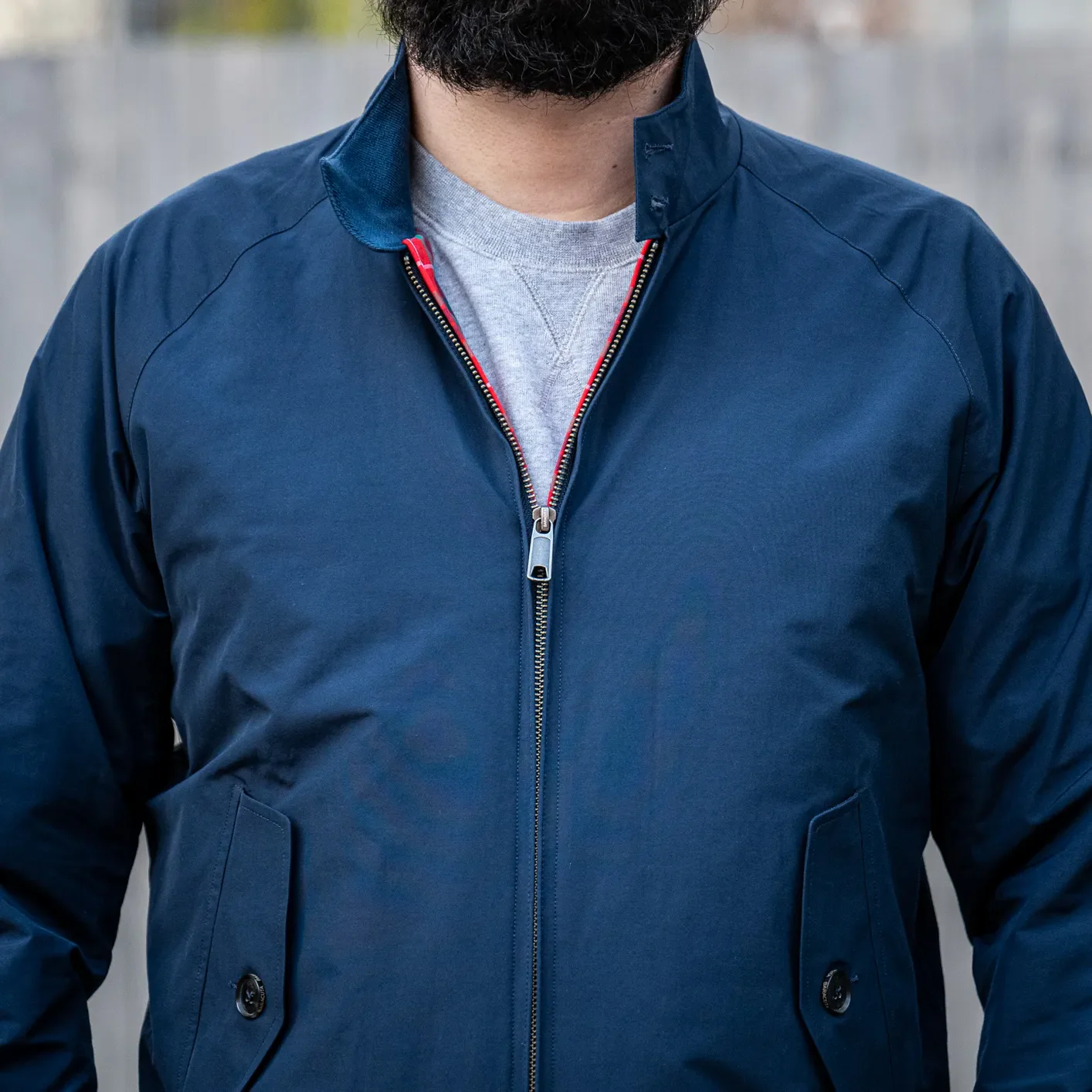 Baracuta G9 Harrington Jacket - Navy - Image 4