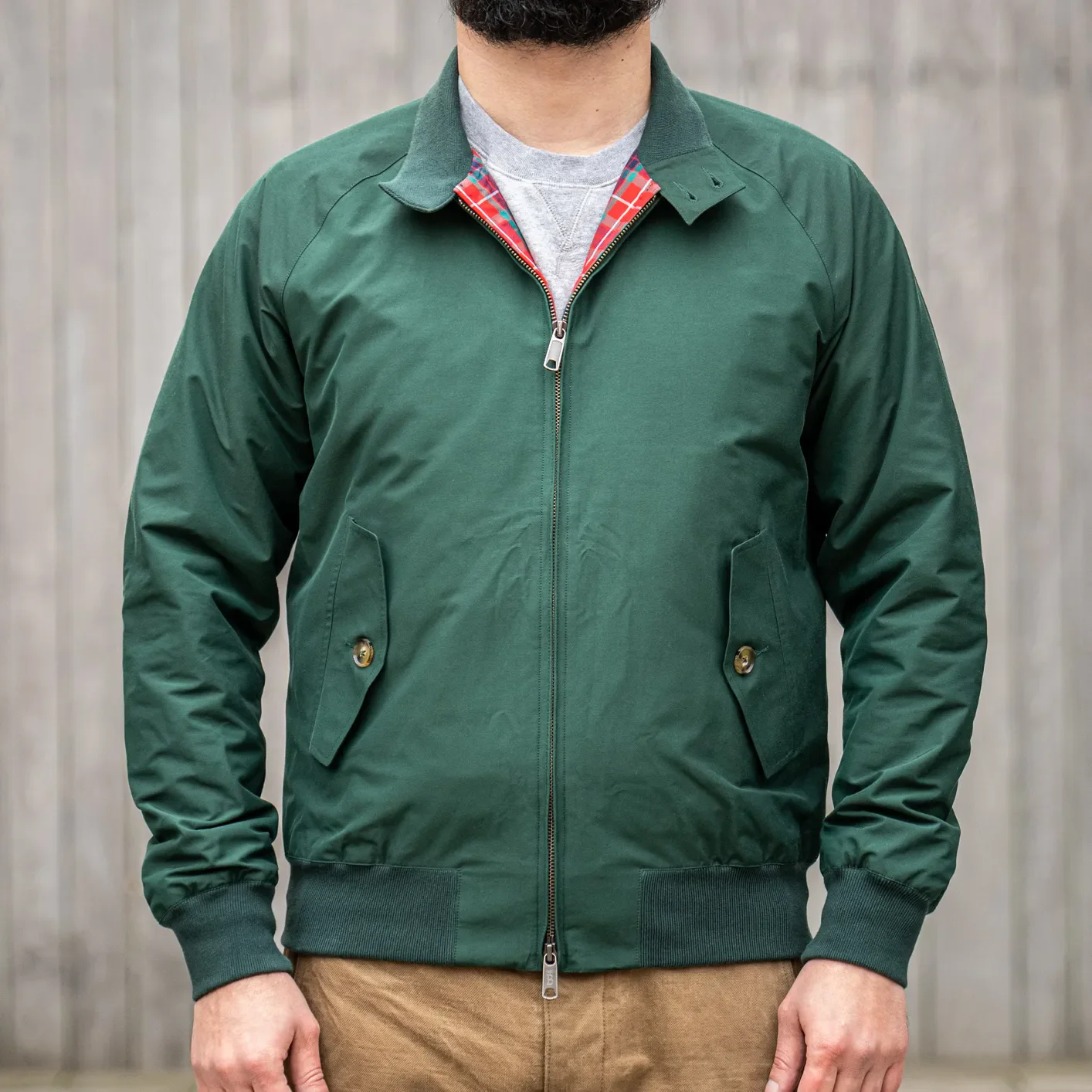 Baracuta G9 Harrington Jacket- Racing Green - Image 3