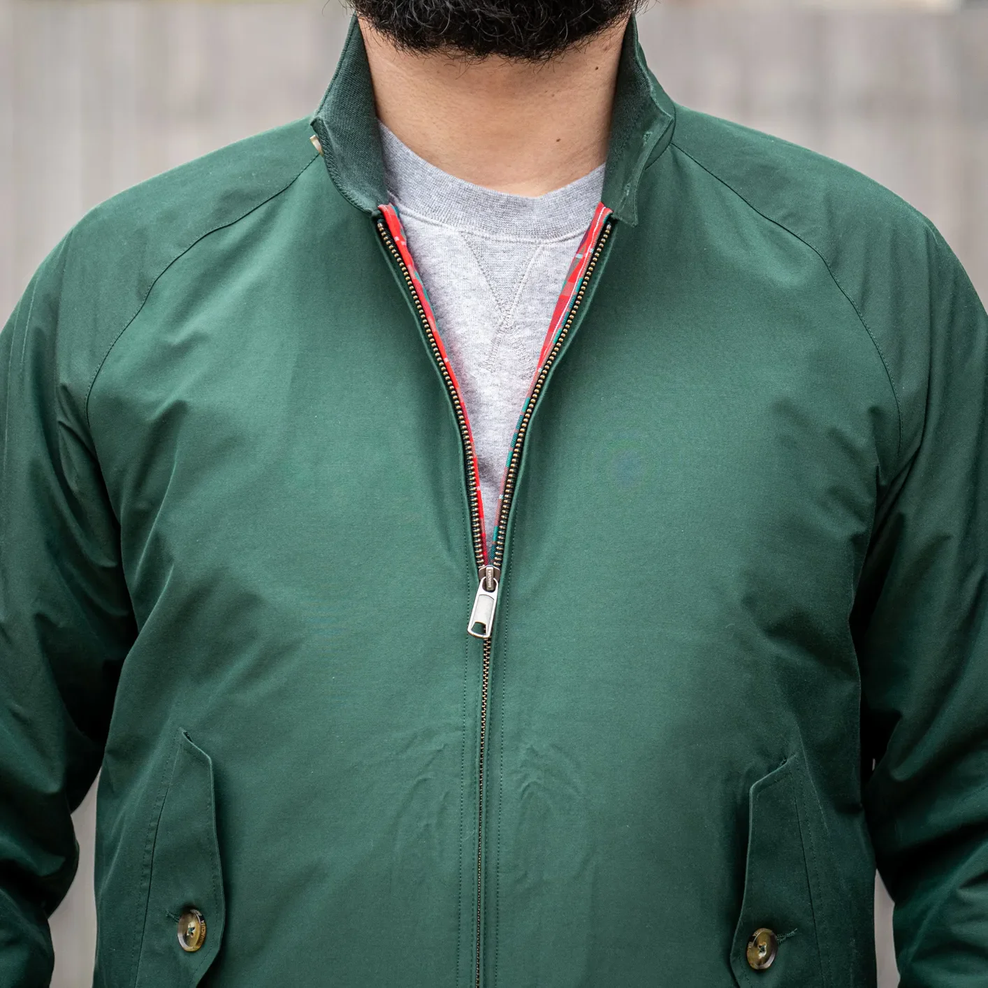 Baracuta G9 Harrington Jacket- Racing Green - Image 4