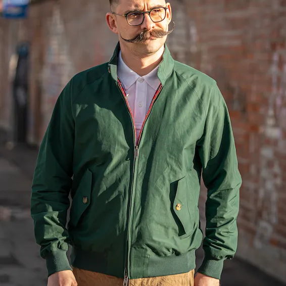 Baracuta G9 Harrington Jacket- Racing Green - Image 9