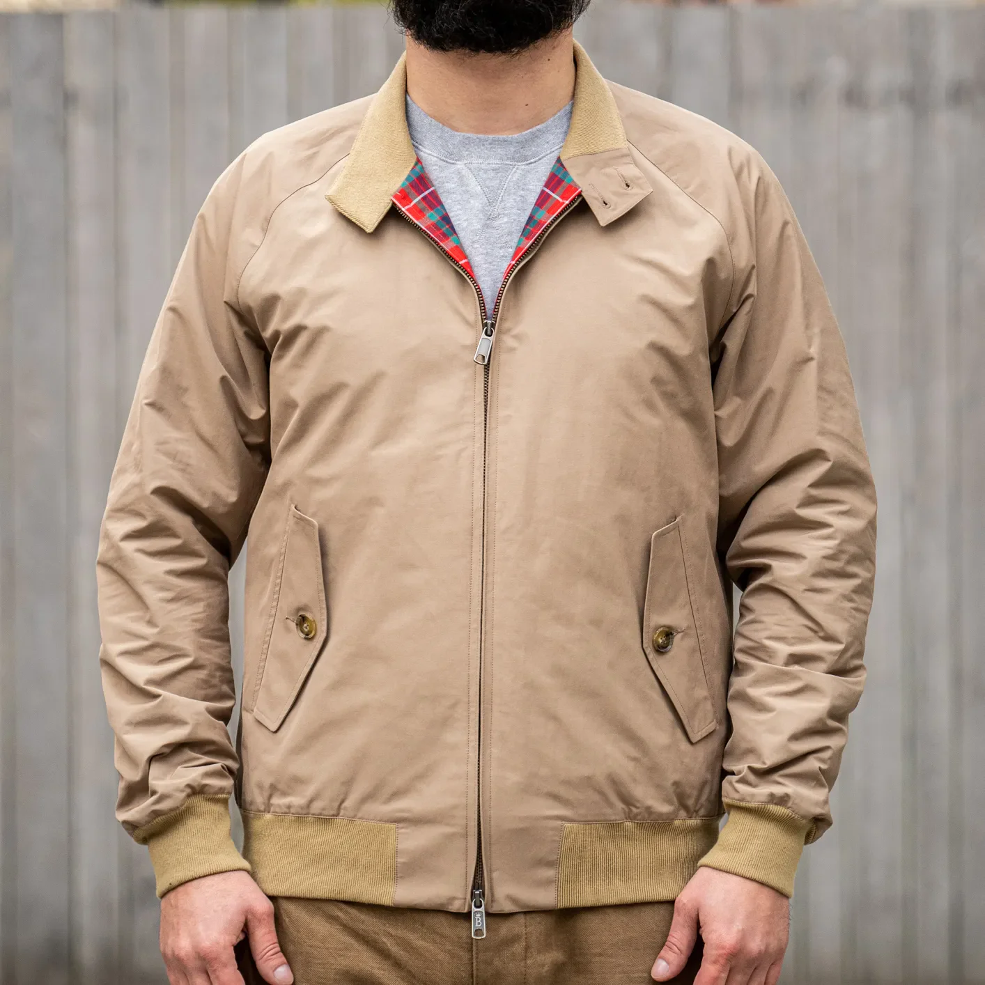 Baracuta G9 Harrington Jacket - Tan - Image 3