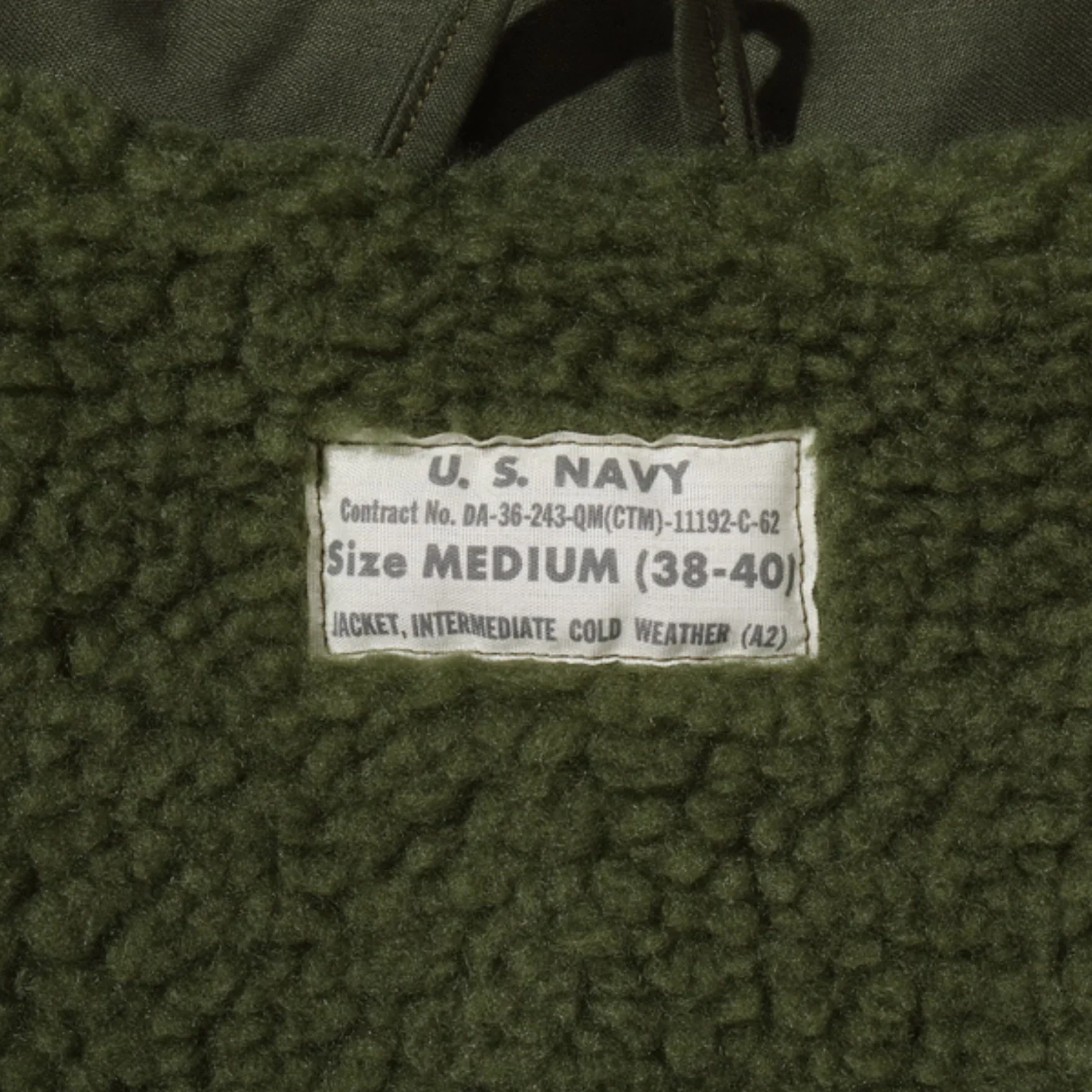 Buzz Rickson’s A-2 Deck Jacket – Olive Drab - Image 10