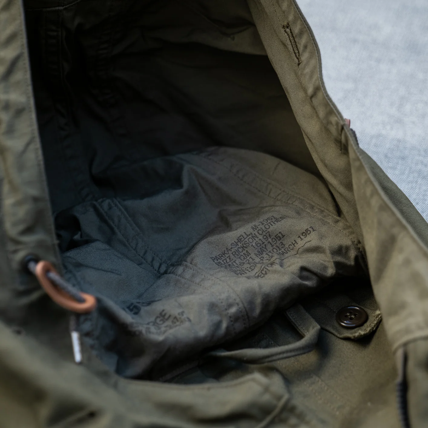 Buzz Rickson’s M-51 Fishtail Parka – Olive Drab - Image 7