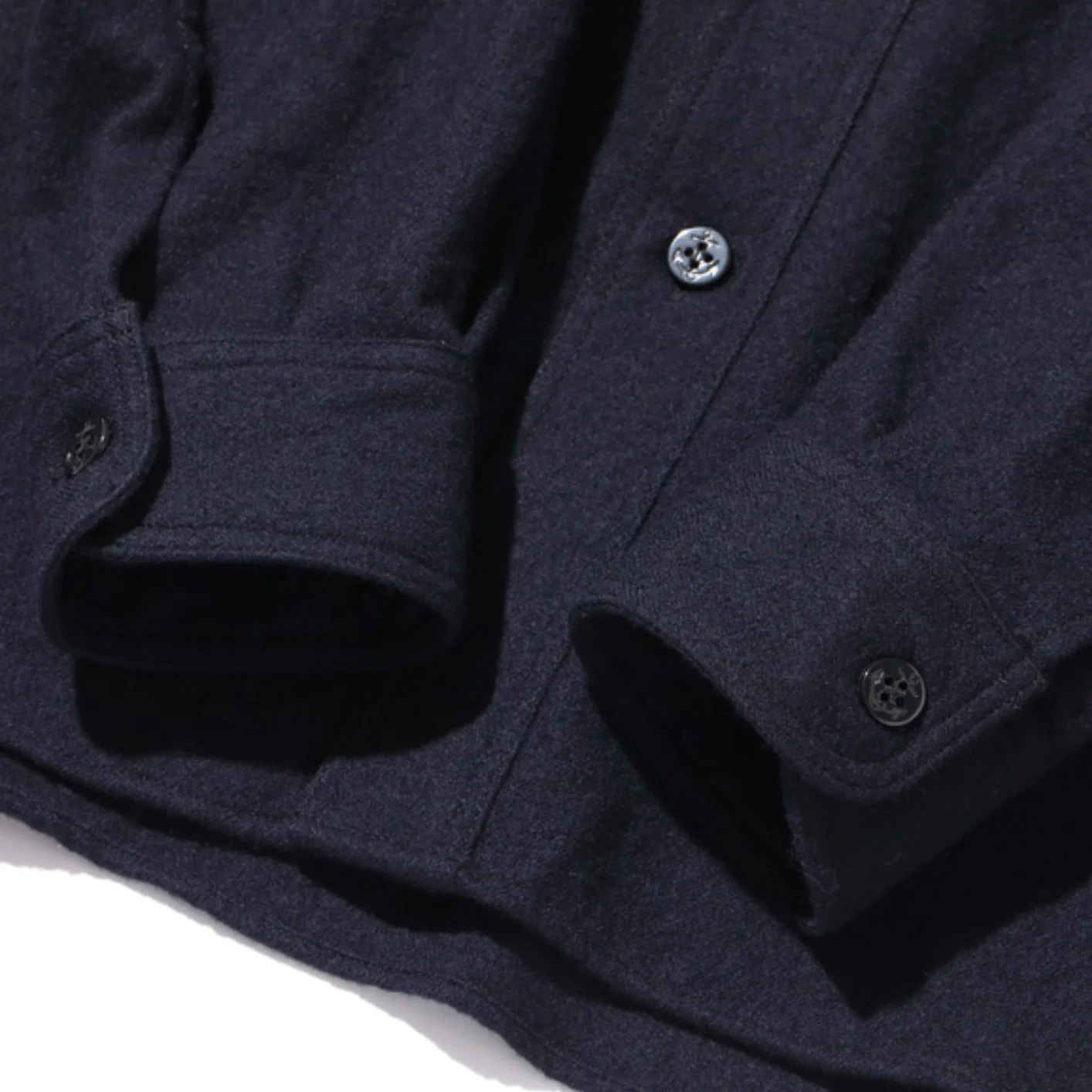 Buzz Rickson’s US Navy Wool Flannel CPO Shirt – Navy - Image 15