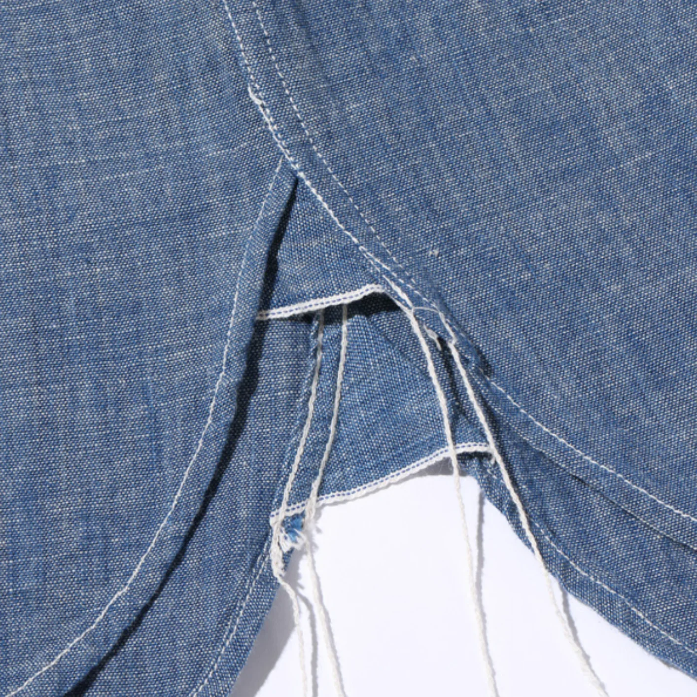 Buzz Rickson’s USN Selvedge Chambray Work Shirt – Indigo Blue - Image 13