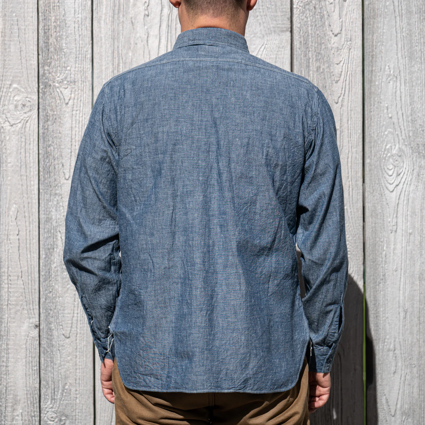 Buzz Rickson’s USN Selvedge Chambray Work Shirt – Indigo Blue - Image 5