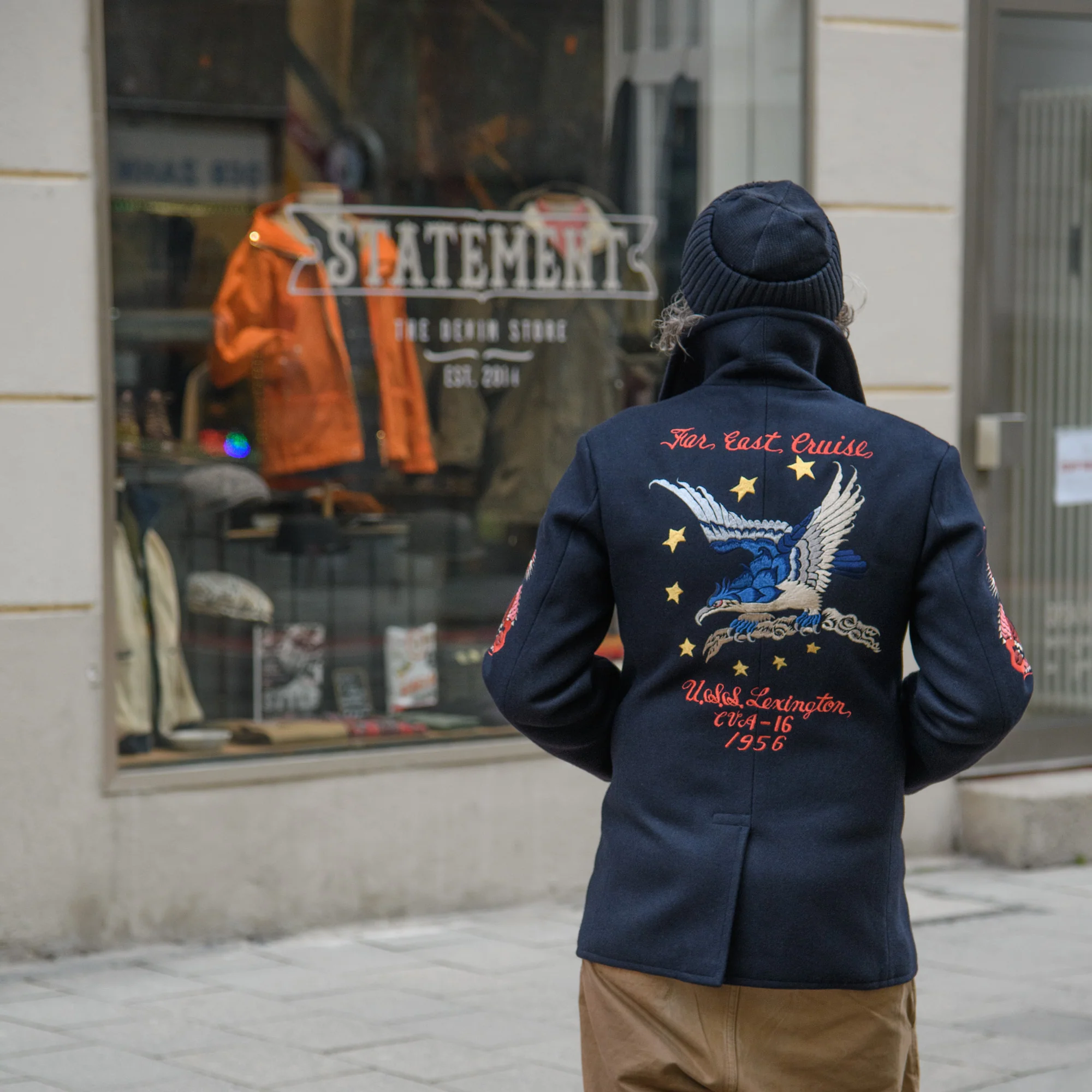 Buzz Rickson’s USS Lexington CVA-16 'Suka' Pea Coat – 30th Anniversary Collection - Image 16