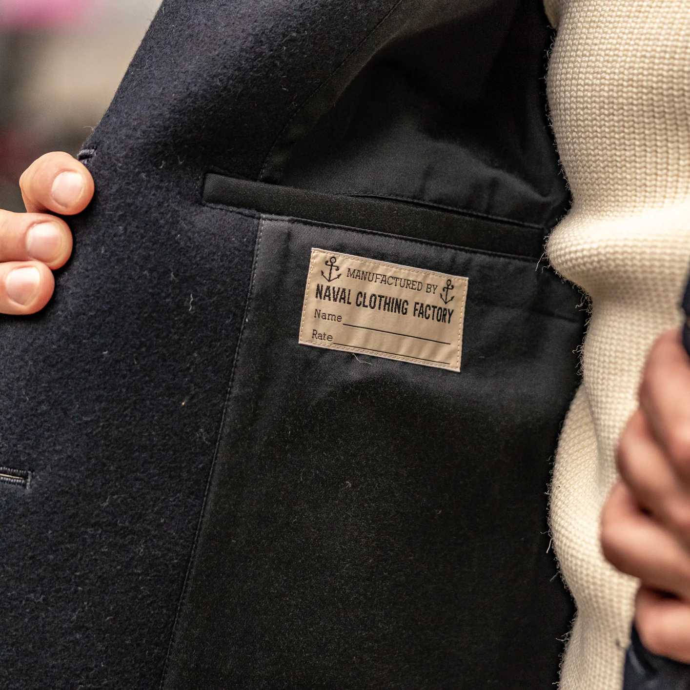 Buzz Rickson's US Navy Pea Coat - Dark Navy - Image 11