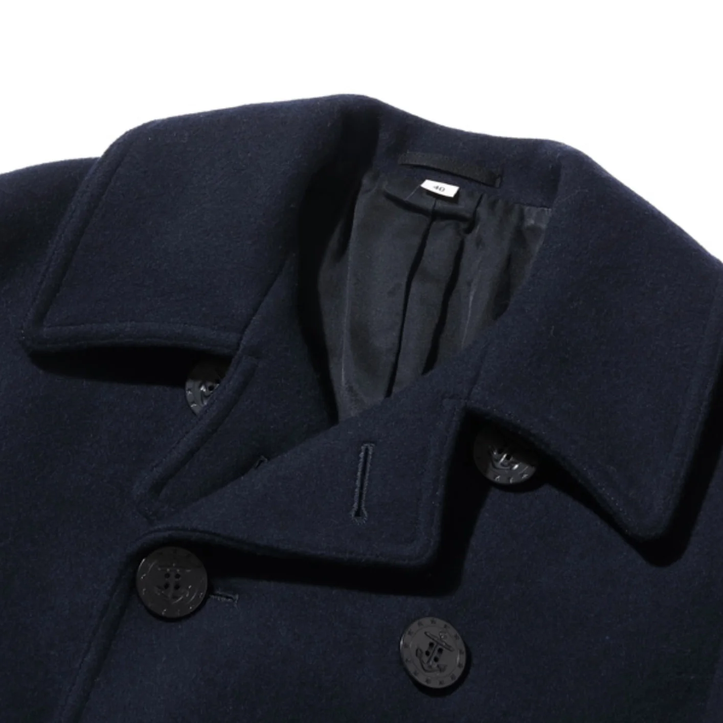 Buzz Rickson's US Navy Pea Coat - Dark Navy - Image 18