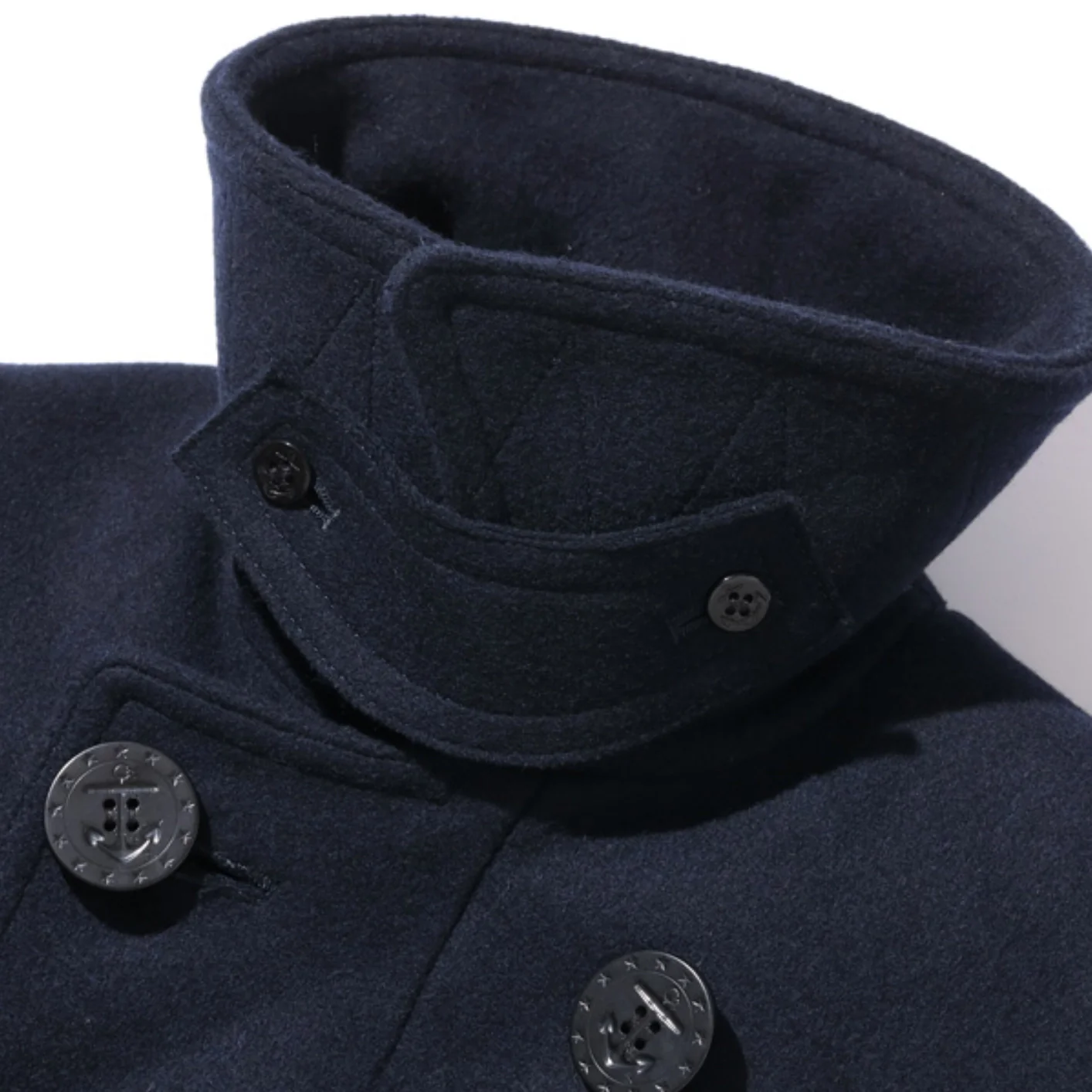 Buzz Rickson's US Navy Pea Coat - Dark Navy - Image 19