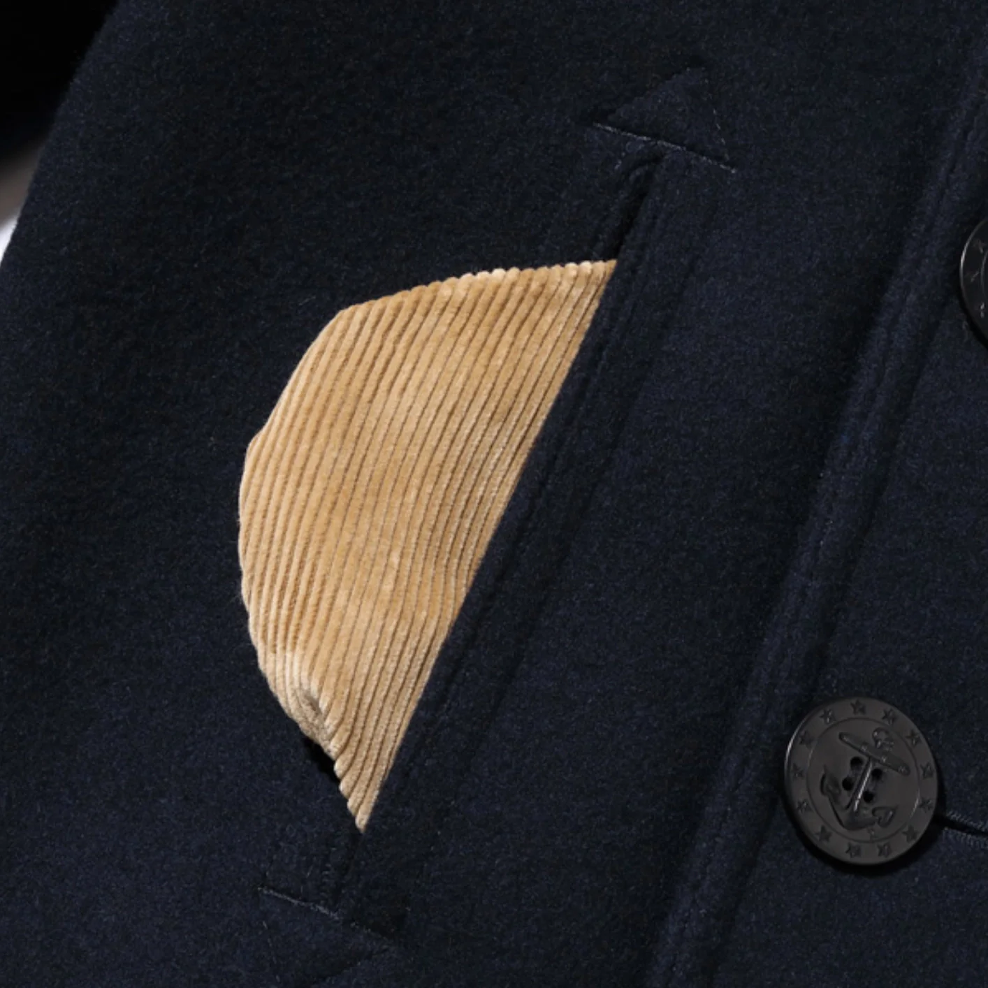 Buzz Rickson's US Navy Pea Coat - Dark Navy - Image 21