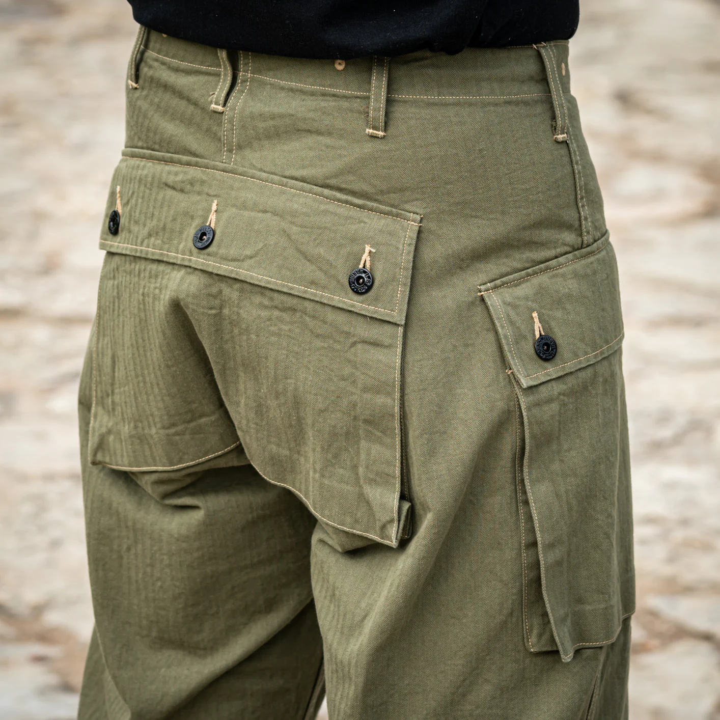 Buzz Rickson's USMC P44 HBT Monkey Pants - Image 4