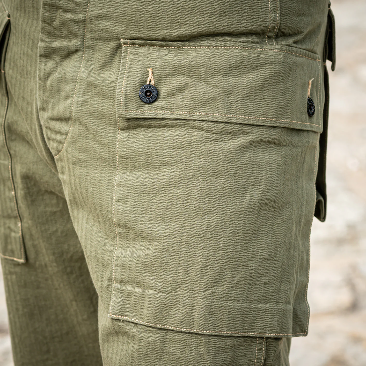 Buzz Rickson's USMC P44 HBT Monkey Pants - Image 6