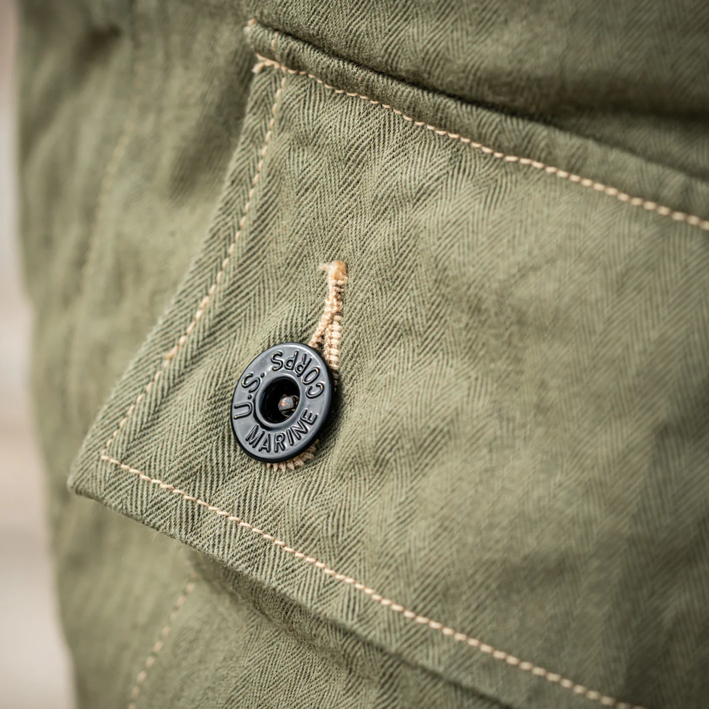 Buzz Rickson's USMC P44 HBT Monkey Pants - Image 7