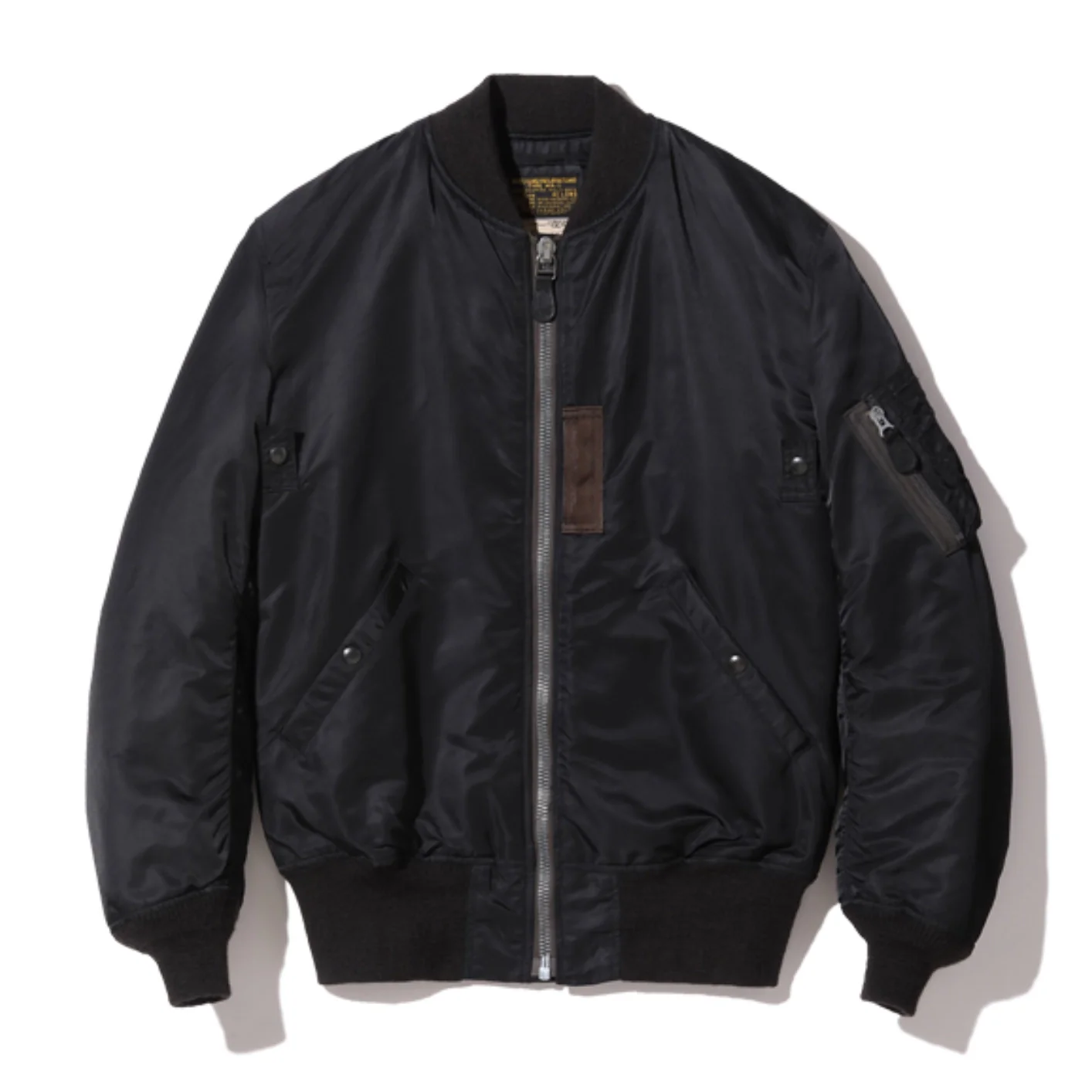 Buzz Rickson's X William Gibson MA-1 Flight Jacket - Slender Long / Black - Image 18