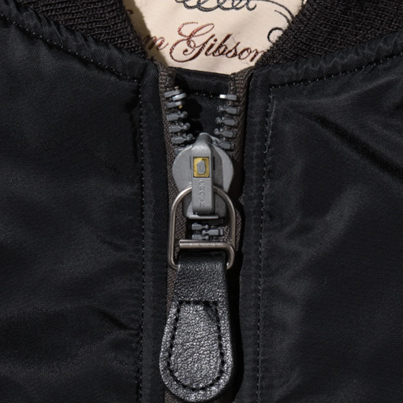 Buzz Rickson's X William Gibson MA-1 Flight Jacket - Slender Long / Black - Image 21