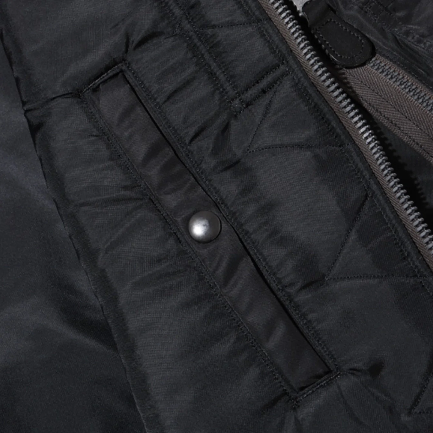 Buzz Rickson's X William Gibson MA-1 Flight Jacket - Slender Long / Black - Image 24