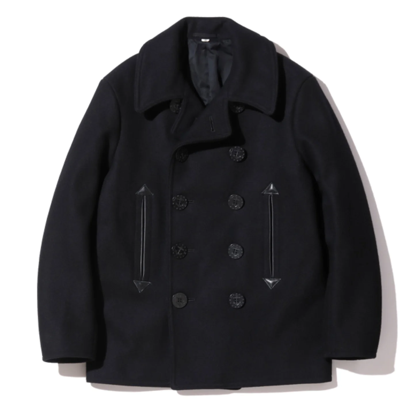 Buzz Rickson's X William Gibson US Navy Pea Coat – Black - Image 12