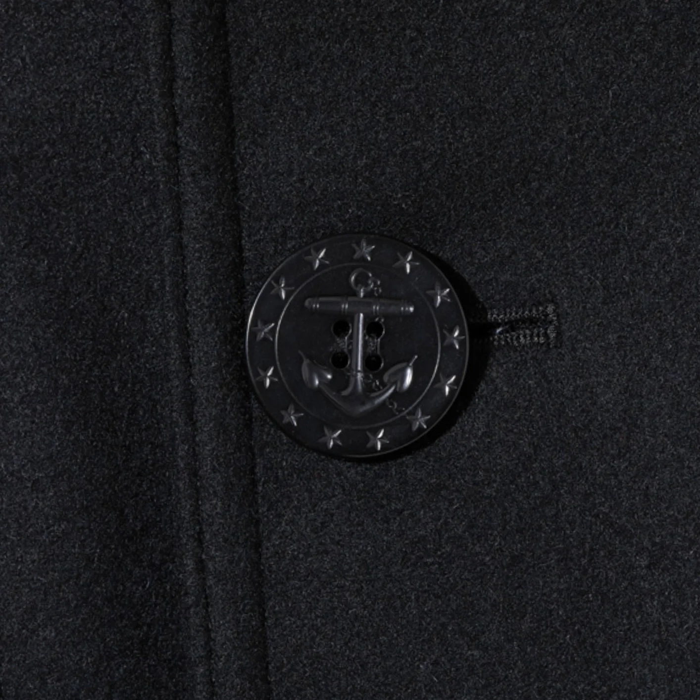 Buzz Rickson's X William Gibson US Navy Pea Coat – Black - Image 16