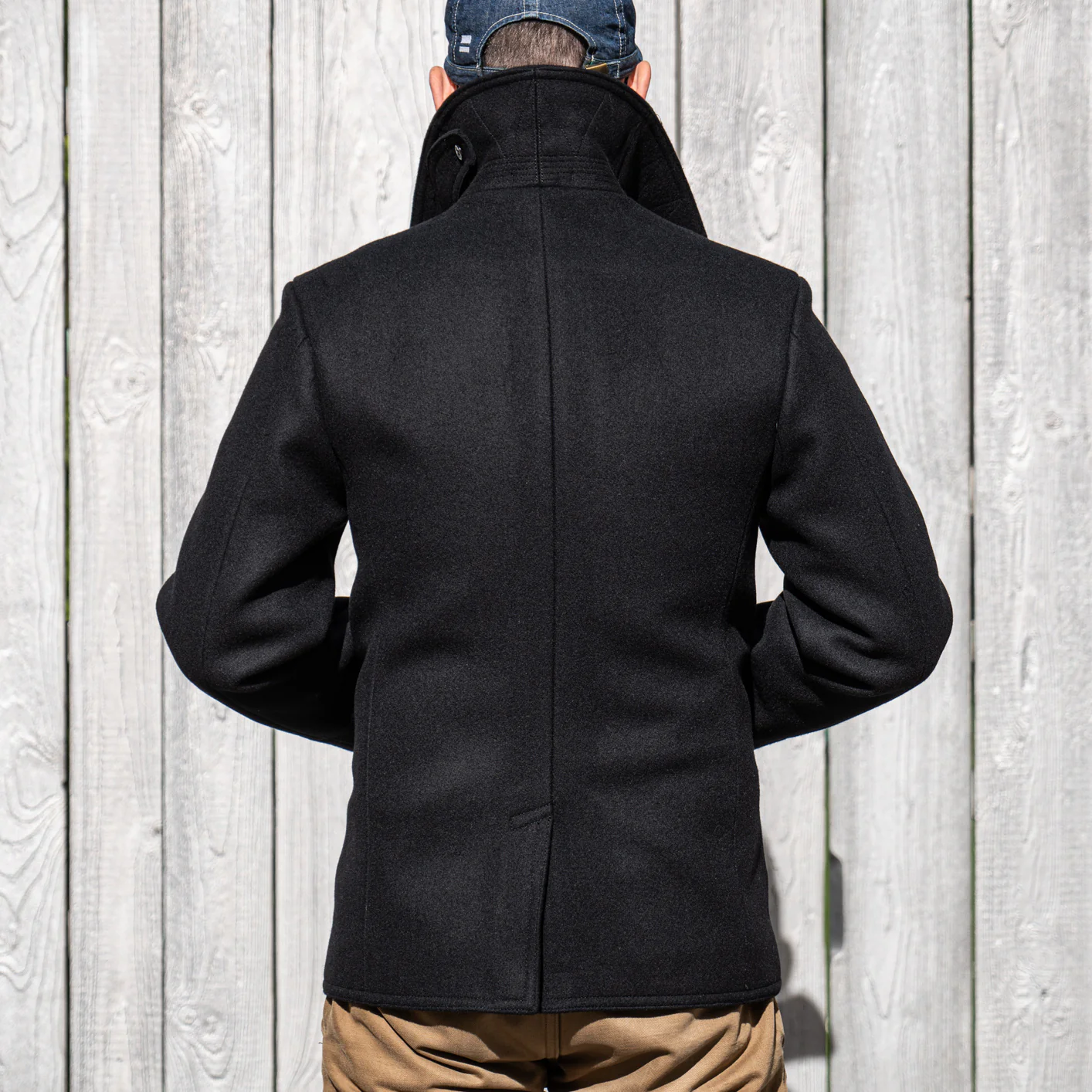 Buzz Rickson's X William Gibson US Navy Pea Coat – Black - Image 4