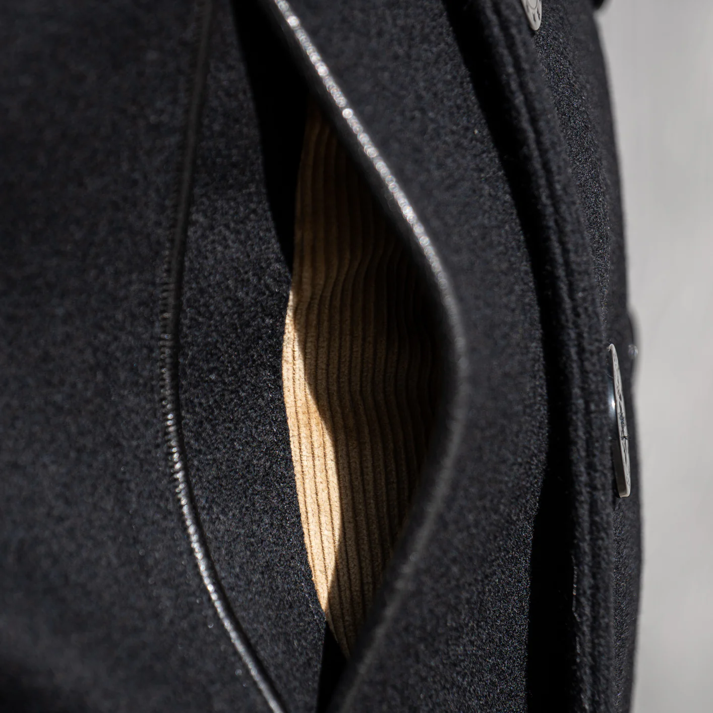 Buzz Rickson's X William Gibson US Navy Pea Coat – Black - Image 8