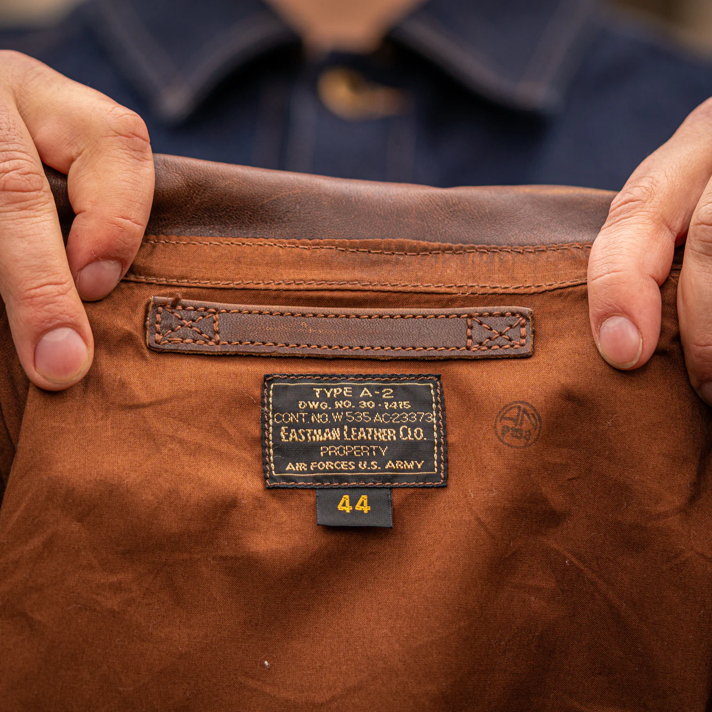 Eastman Leather A-2 “Pearl Harbor” Leather Jacket– American Walnut Horsehide - Image 14