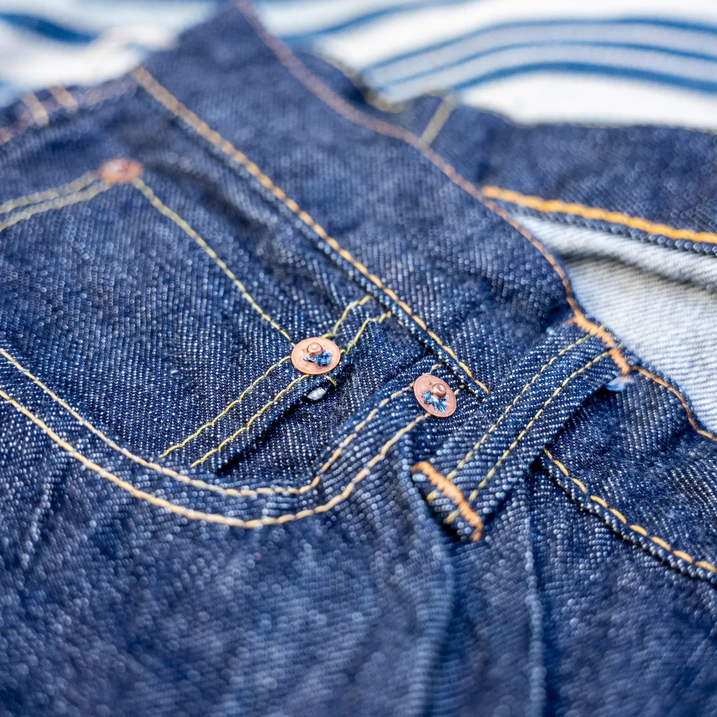 Fullcount 0105W 13.7oz Selvedge Jeans - Wide Denim - Image 5