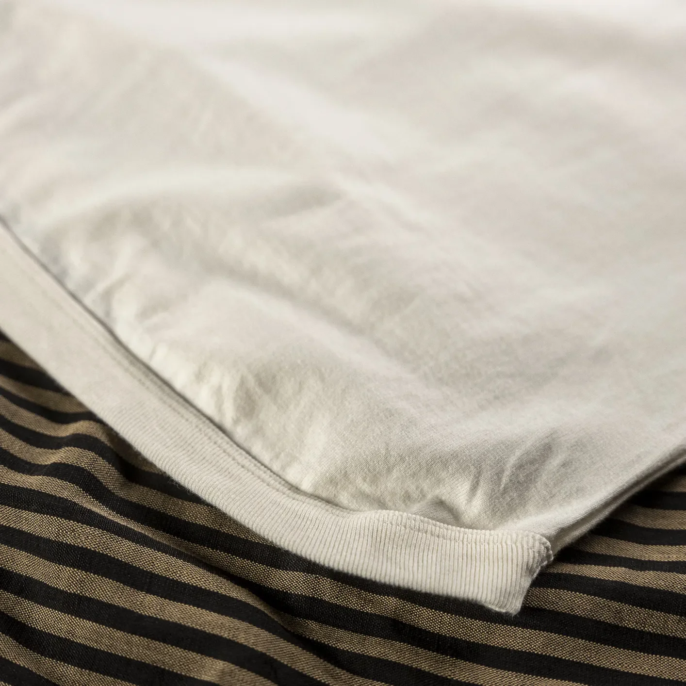 Fullcount 5222LPT-9 8.4oz Flat Seam ‘Hold Fast Stay True’ Longsleeve – White / Loopwheeled - Image 6