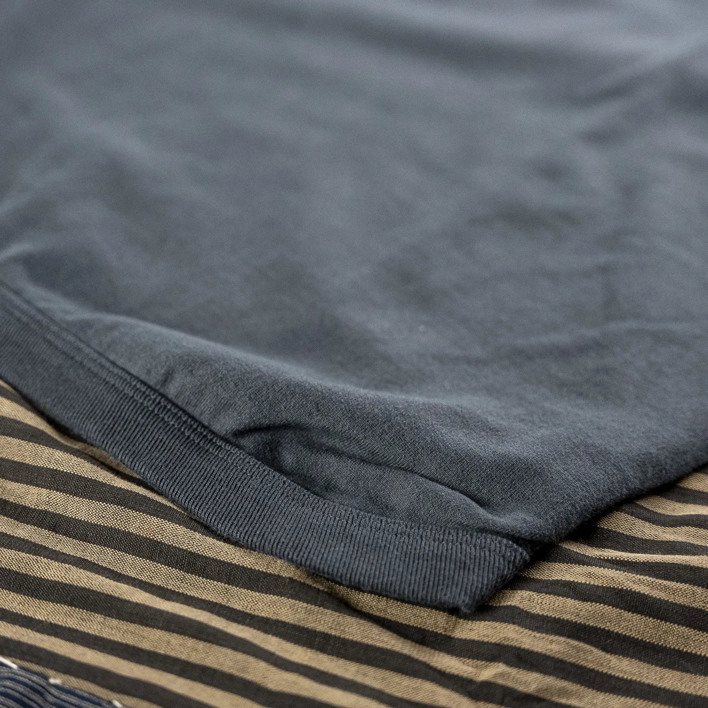 Fullcount 5222PT-9 8.4oz Flat Seam ‘Hold Fast Stay True’ T-Shirt - Ink Black / Loopwheeled - Image 7