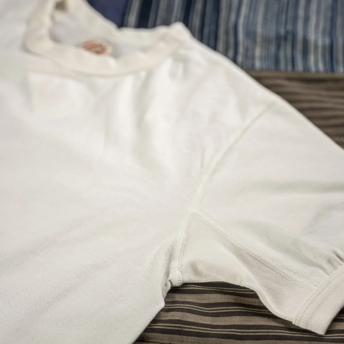 Fullcount 5222PT-9 8.4oz Flat Seam ‘Hold Fast Stay True’ T-Shirt - White / Loopwheeled - Image 4