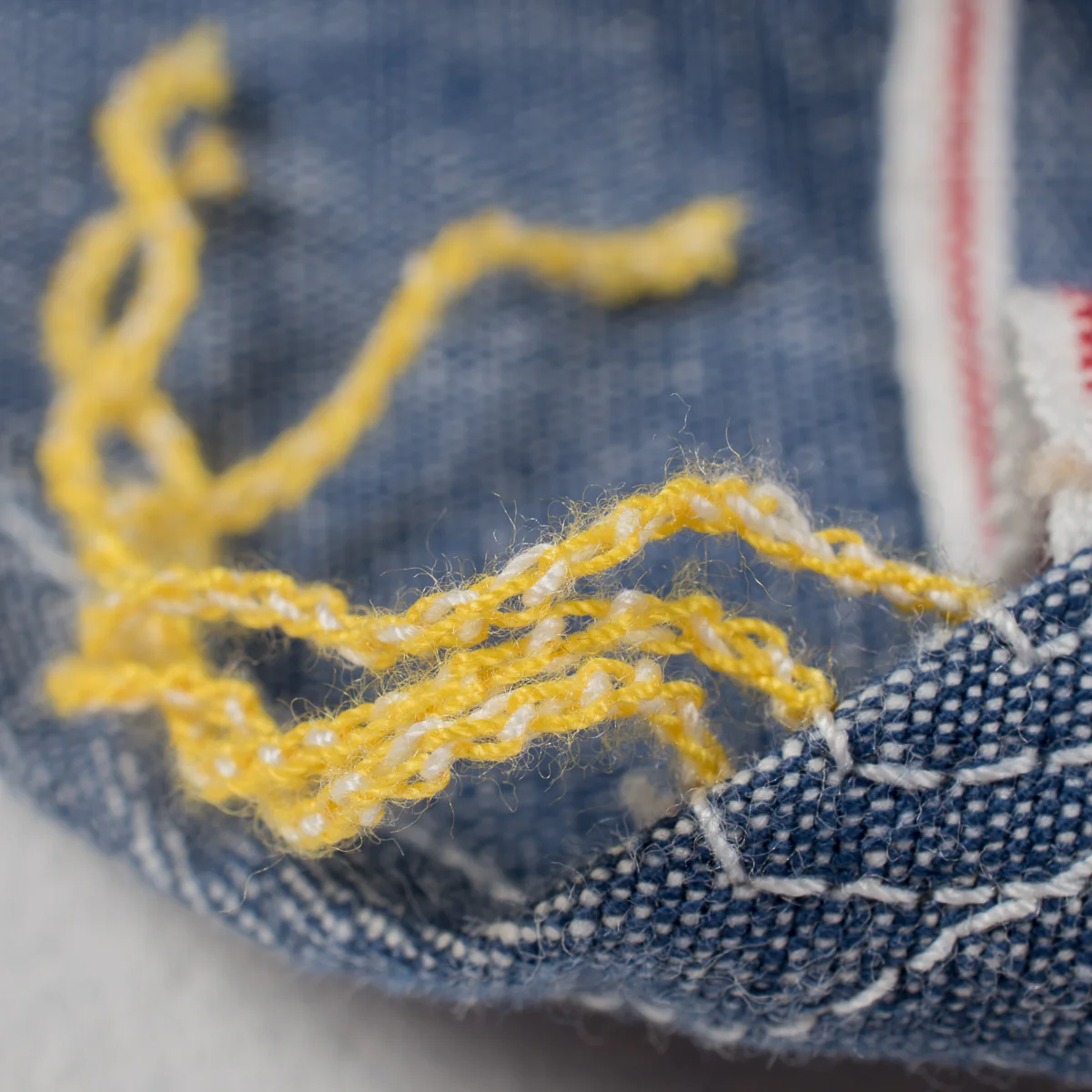 Iron Heart 10oz Selvedge Chambray Work Shirt - IHSH-21 Blue - Image 11