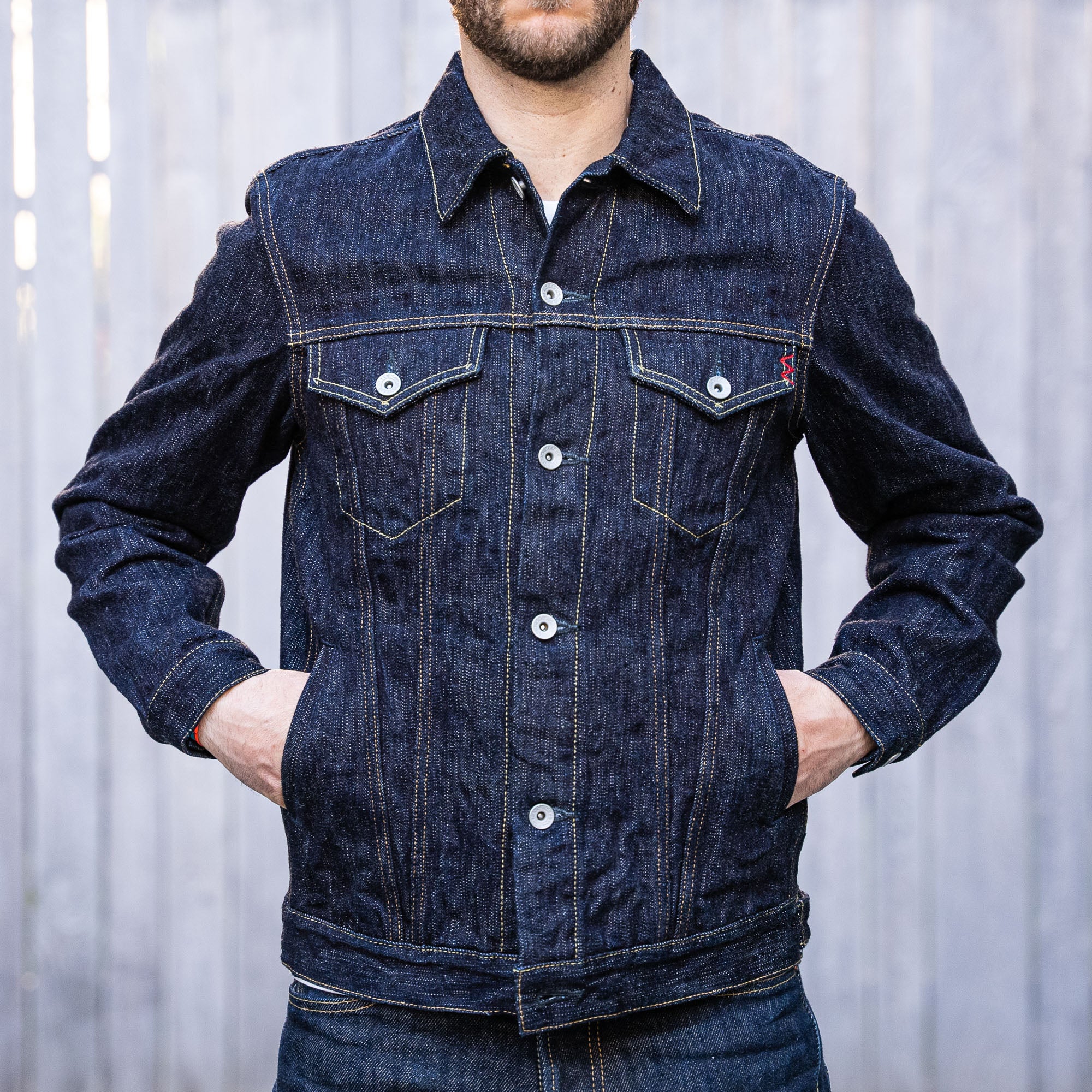 Iron Heart 16oz Slubby Selvedge Denim Modified Type III Jacket – IH-526J-SLB - Image 3