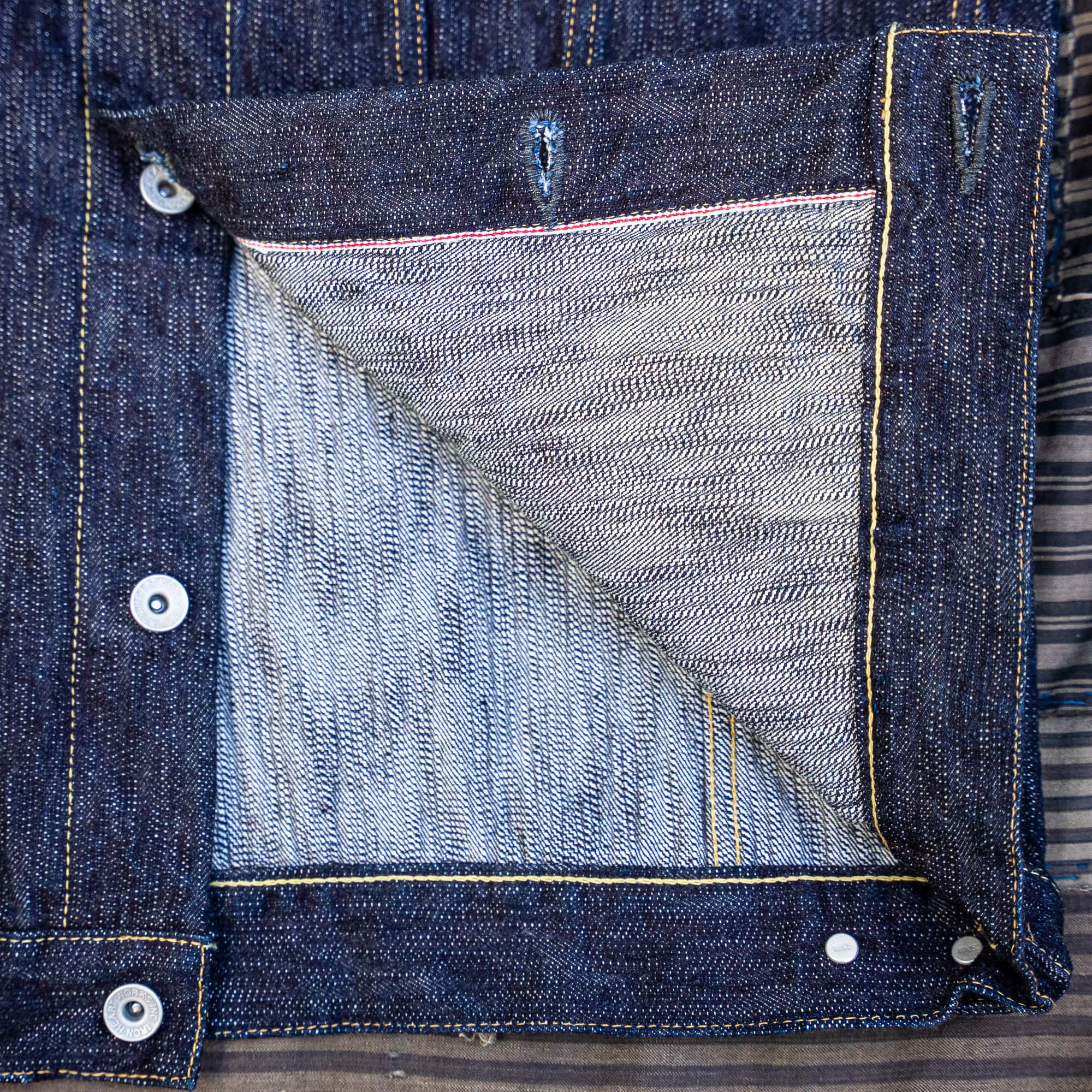Iron Heart 16oz Slubby Selvedge Denim Modified Type III Jacket – IH-526J-SLB - Image 6