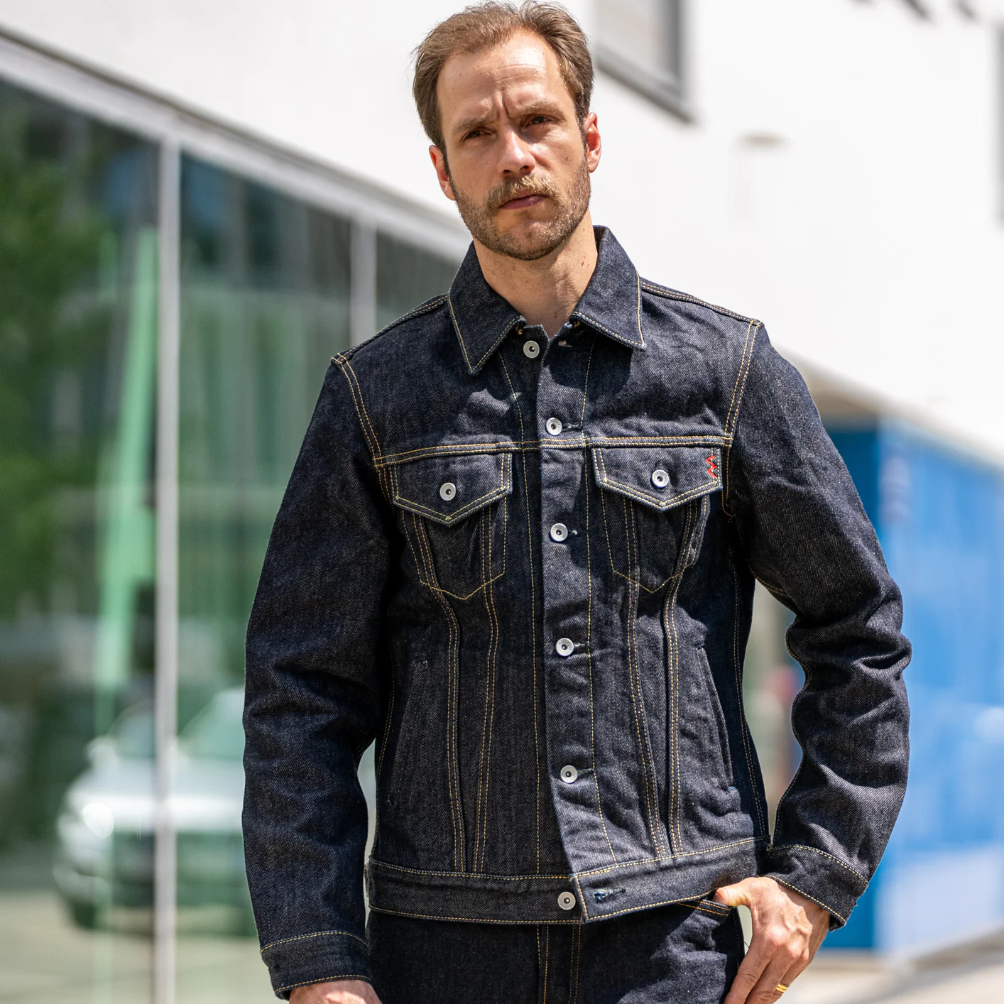 Iron Heart 21oz Selvedge Denim Modified Type III Jacket – IH-526PJ - Image 4