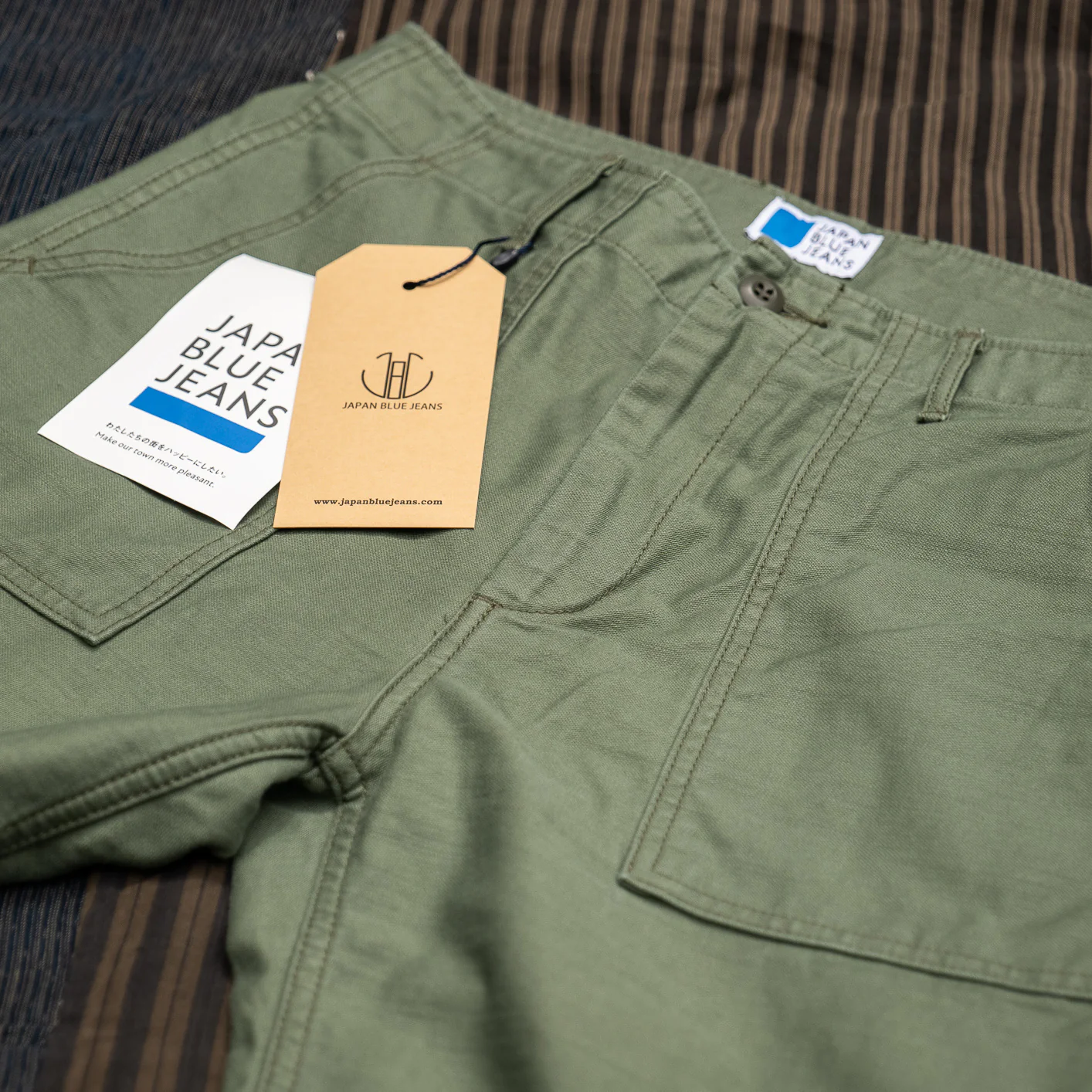 Japan Blue Modern Military Baker Pants – Olive - Image 5