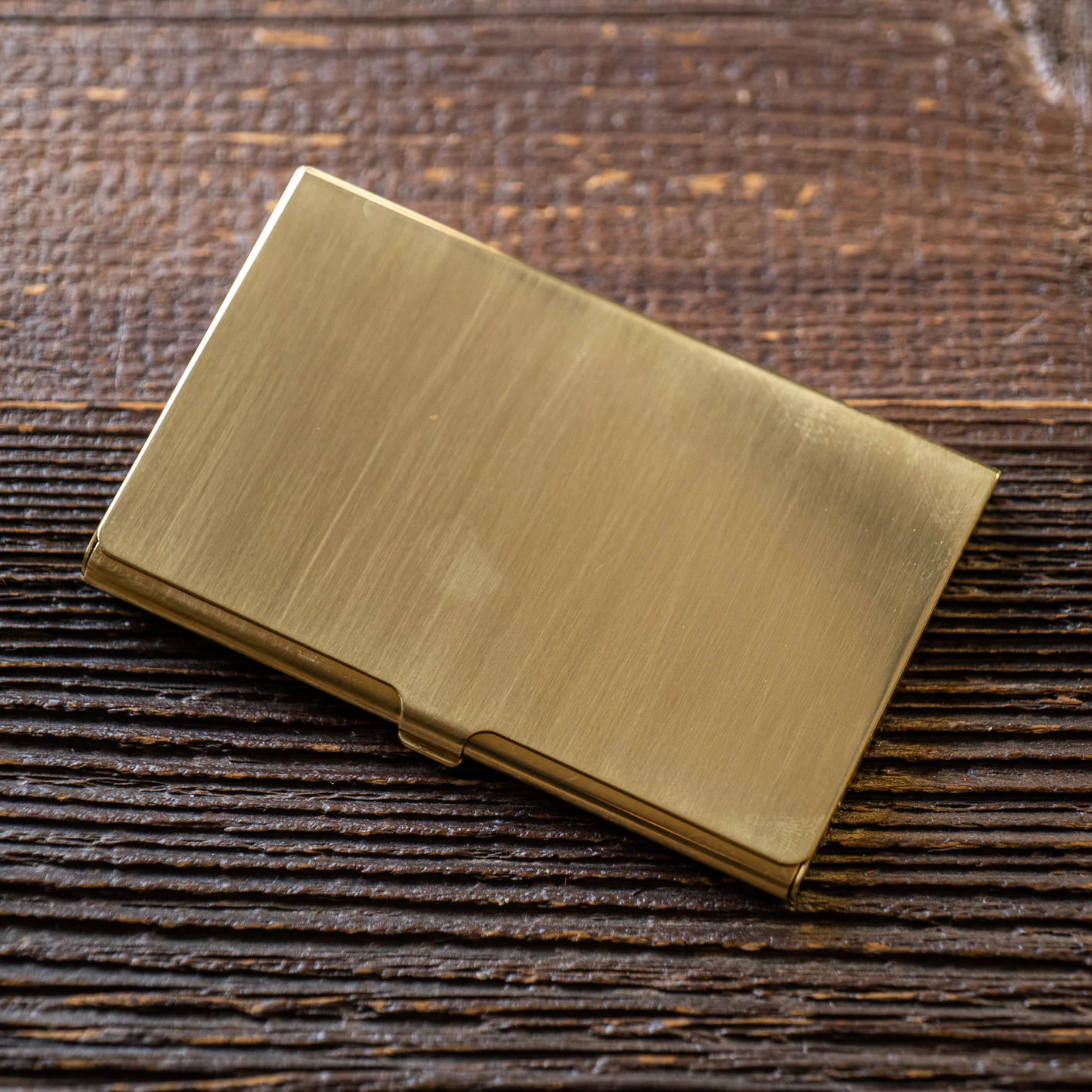 Kobashi Studio Business Card Case - Solid Brass - Image 3