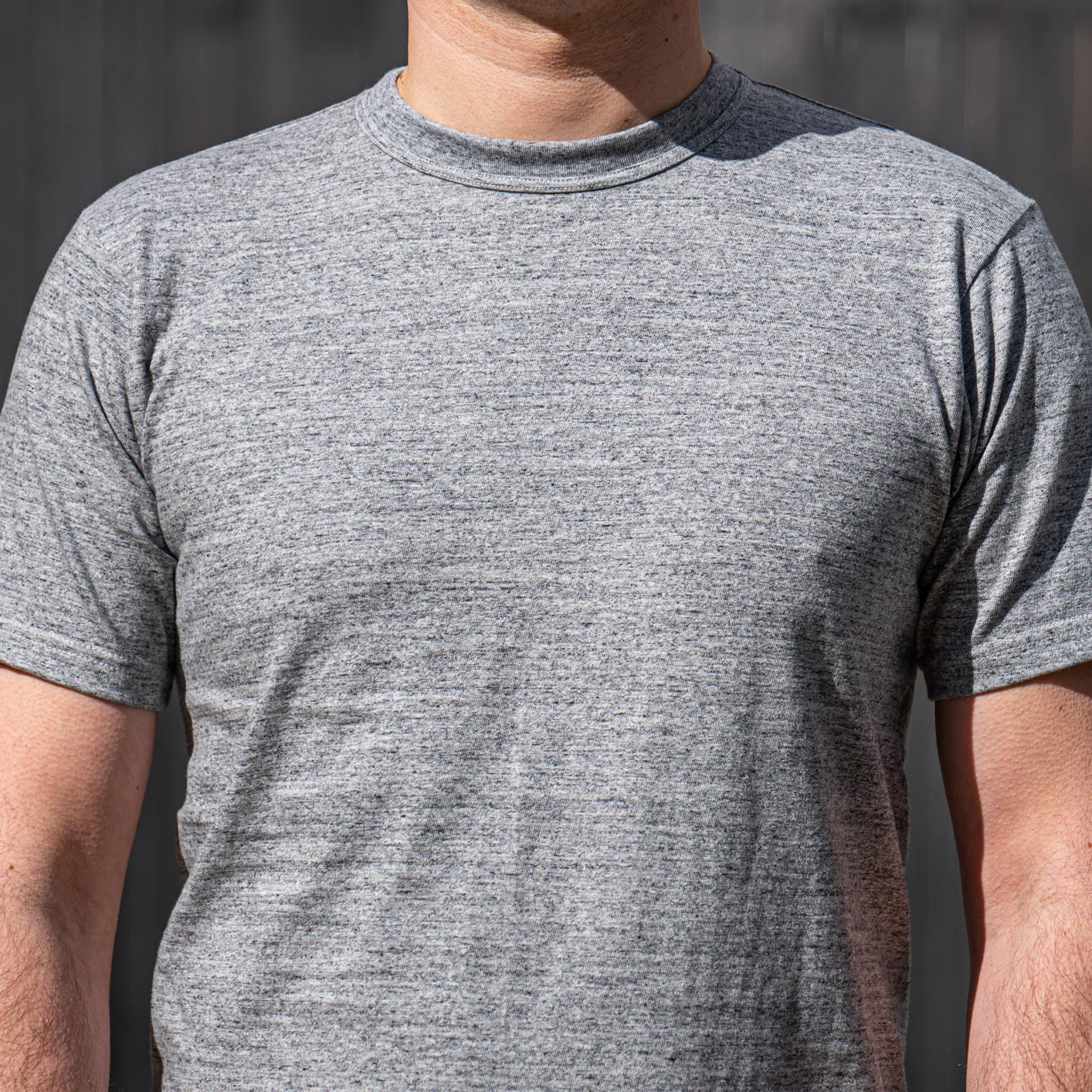 Whitesville 7oz Tubular Knit Tee - 2-Pack / Heather Grey - Image 3