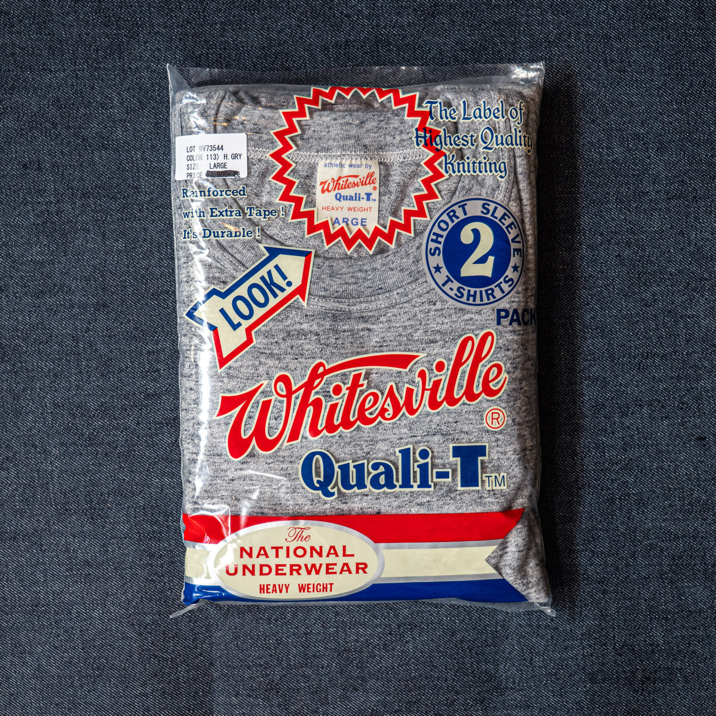 Whitesville 7oz Tubular Knit Tee - 2-Pack / Heather Grey - Image 6
