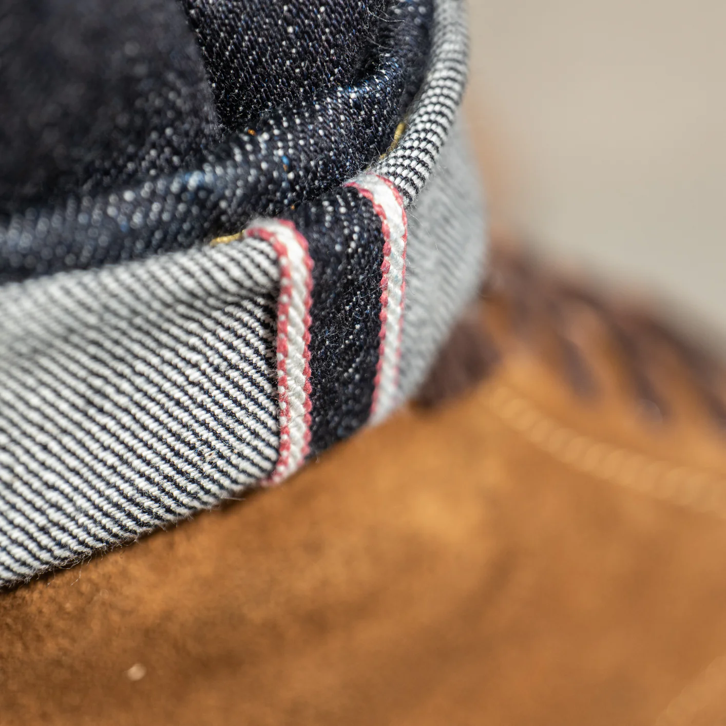 Momotaro 0306-SA 18oz Slim Tapered Jeans – Sashiko GTB Stripes - Image 5