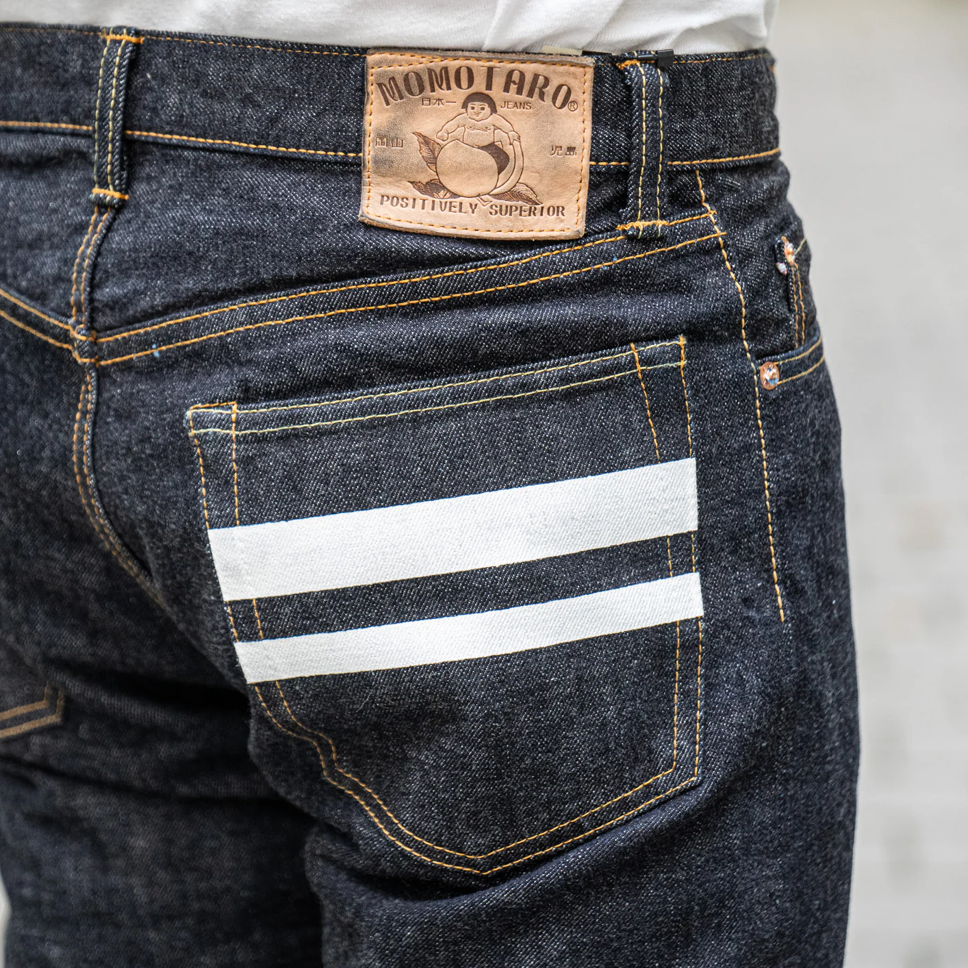 Momotaro 0405-SP 15,7oz High Tapered Jeans - Going to Battle - Image 10